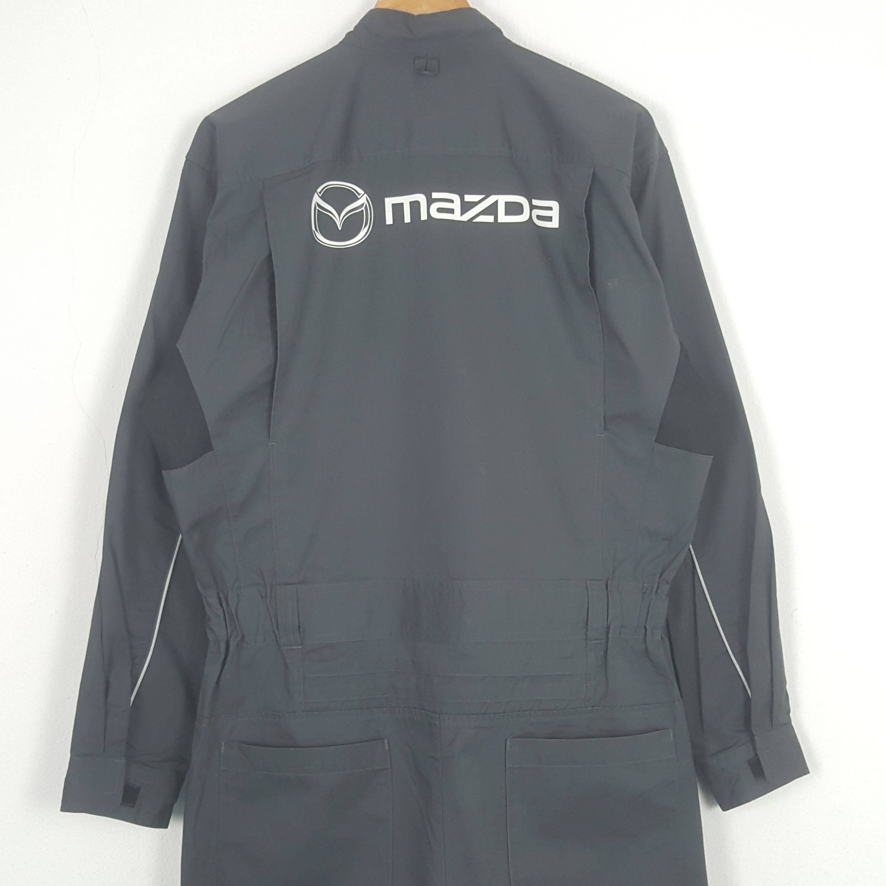 Vintage Vintage Mazda Racing Team Work Coverall Jacket C300N18 Size US M / EU 48-50 / 2 - 2 Thumbnail