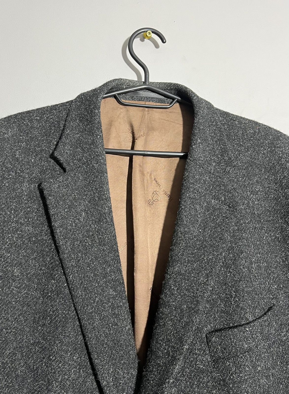 Harris Tweed × Vintage Vintage Harris Tweed Dark Gray Classic Blazer Two Button Size US XL / EU 56 / 4 - 8 Thumbnail