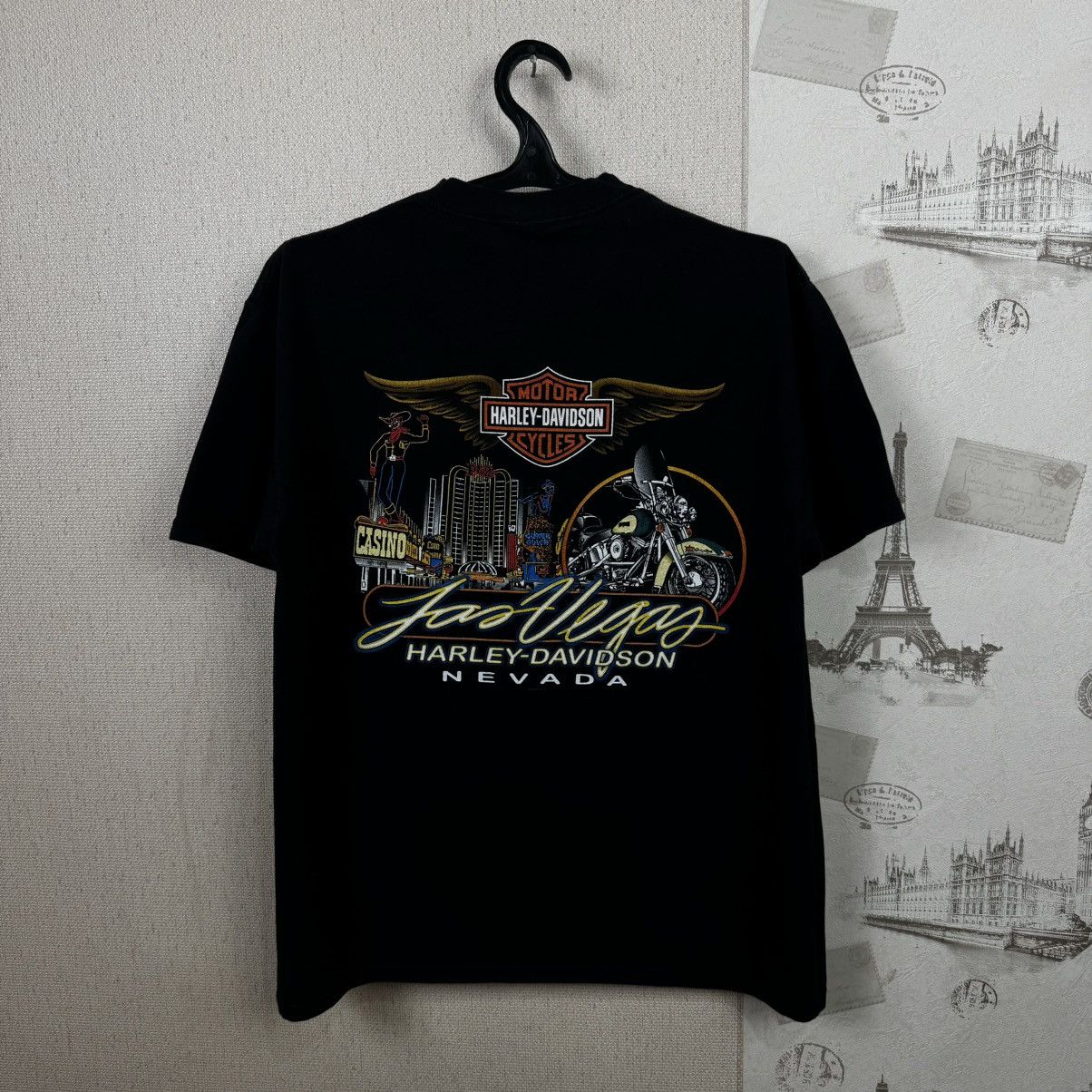 Harley Davidson × Vintage Vintage Harley Davidson T shirt Work Sucks Lets Ride Black Size US XL / EU 56 / 4 - 13 Thumbnail