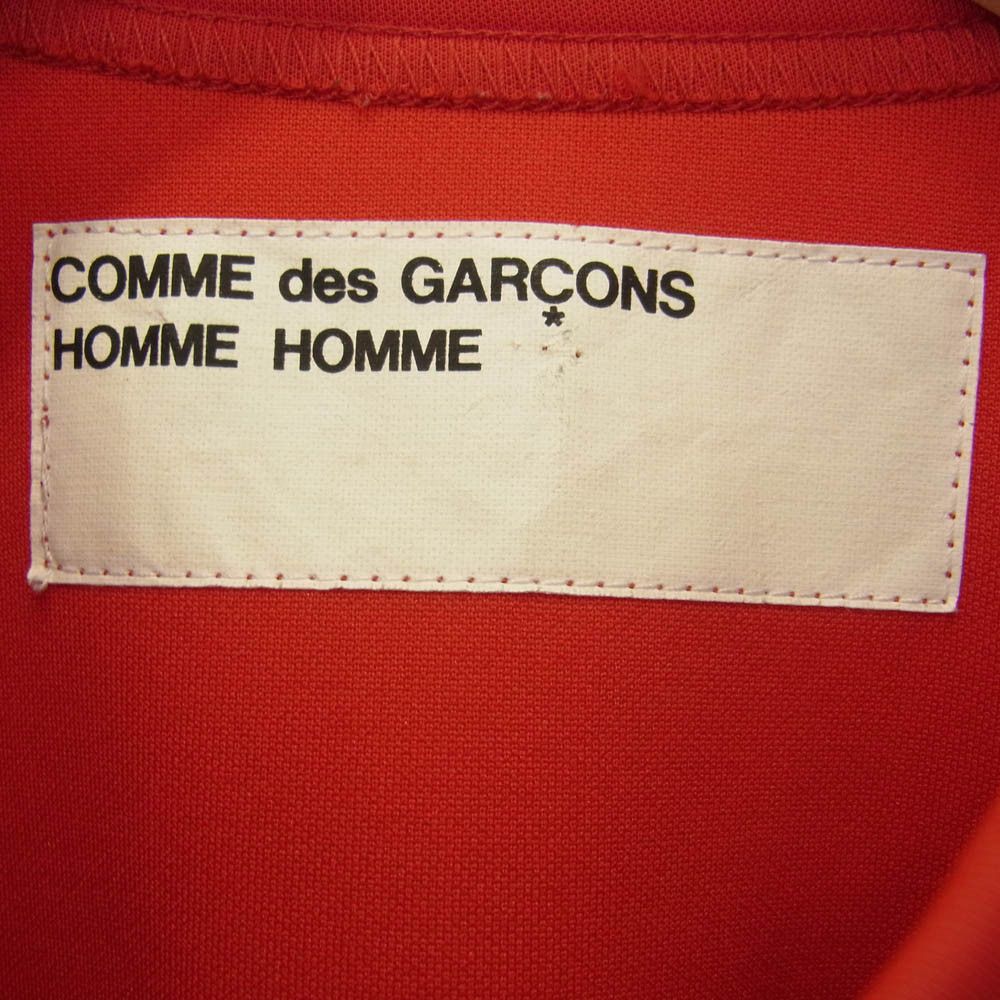 Comme des Garcons Homme T-Shirts Half-zip Cut and sewn Polyester Crewneck Plain Red Size US M / EU 48-50 / 2 - 4 Thumbnail