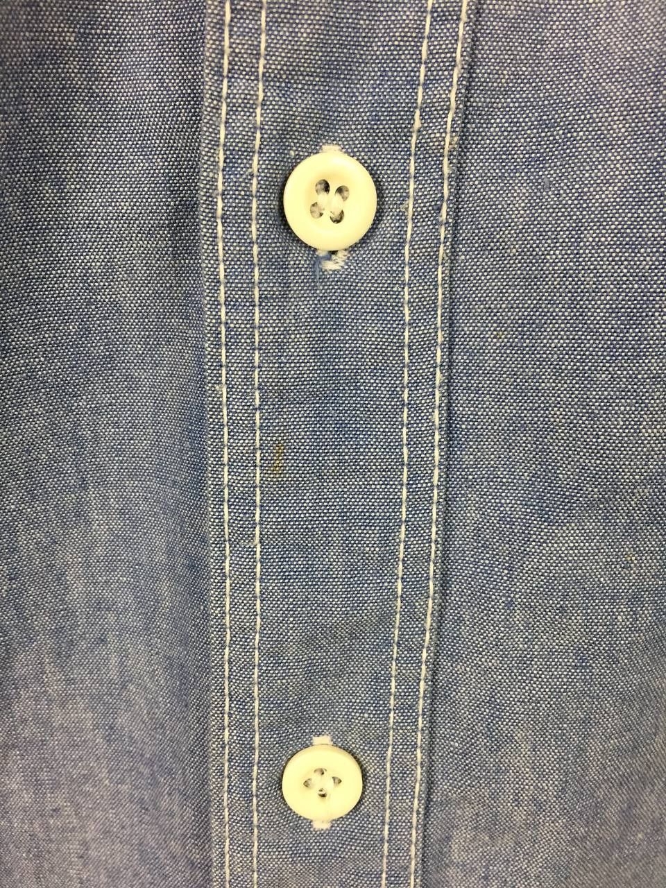 Budweiser Vtg 90s Budweiser Chambray Workwear Button Up Shirt Size US M / EU 48-50 / 2 - 6 Thumbnail