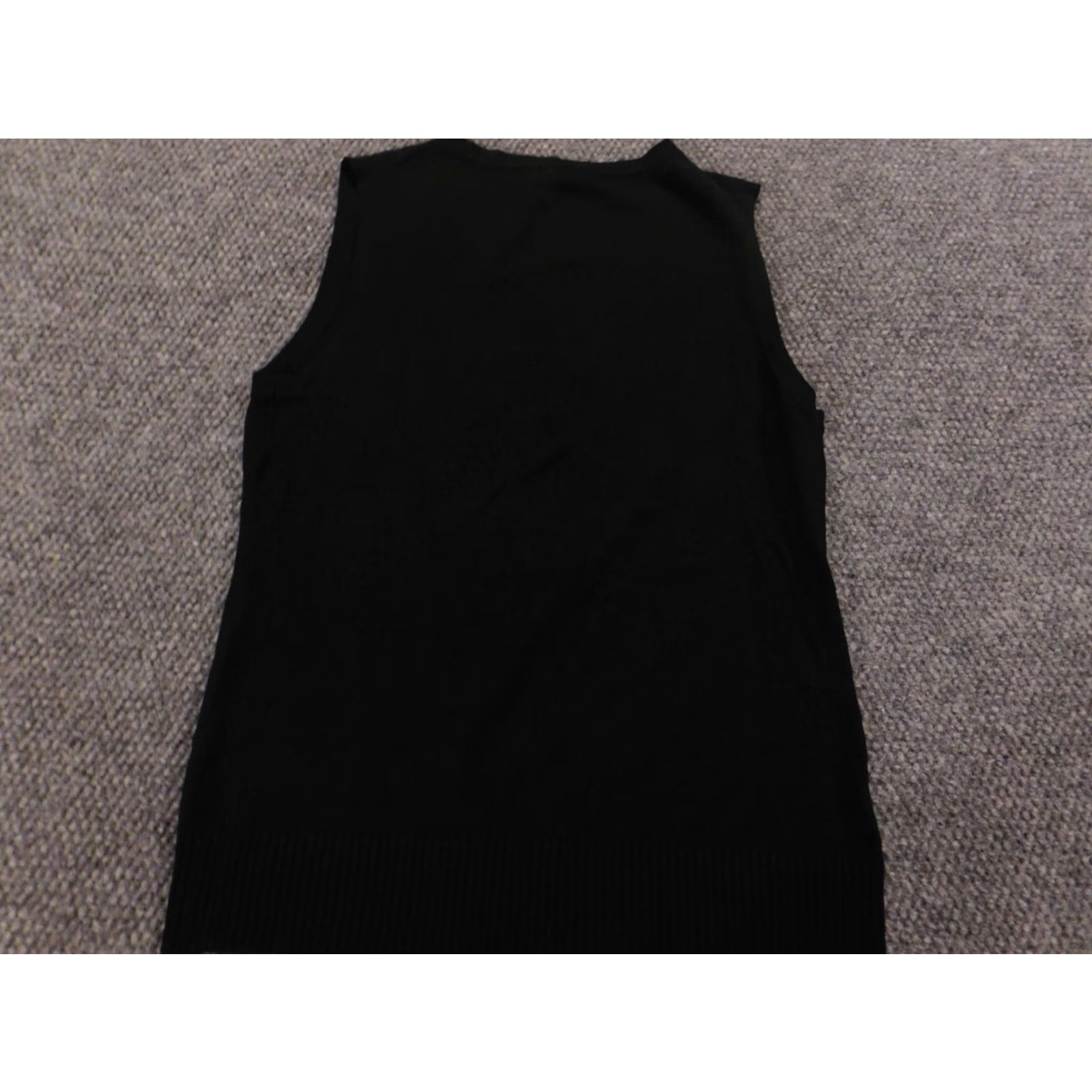 Vintage Audrey & Grace Blouse Shirts Womens L Black Crew Neck Pullover Knit Cotton Casual Stretch Regular Solid Button Vintage No Size L / US 10 / IT 46 - 6 Thumbnail