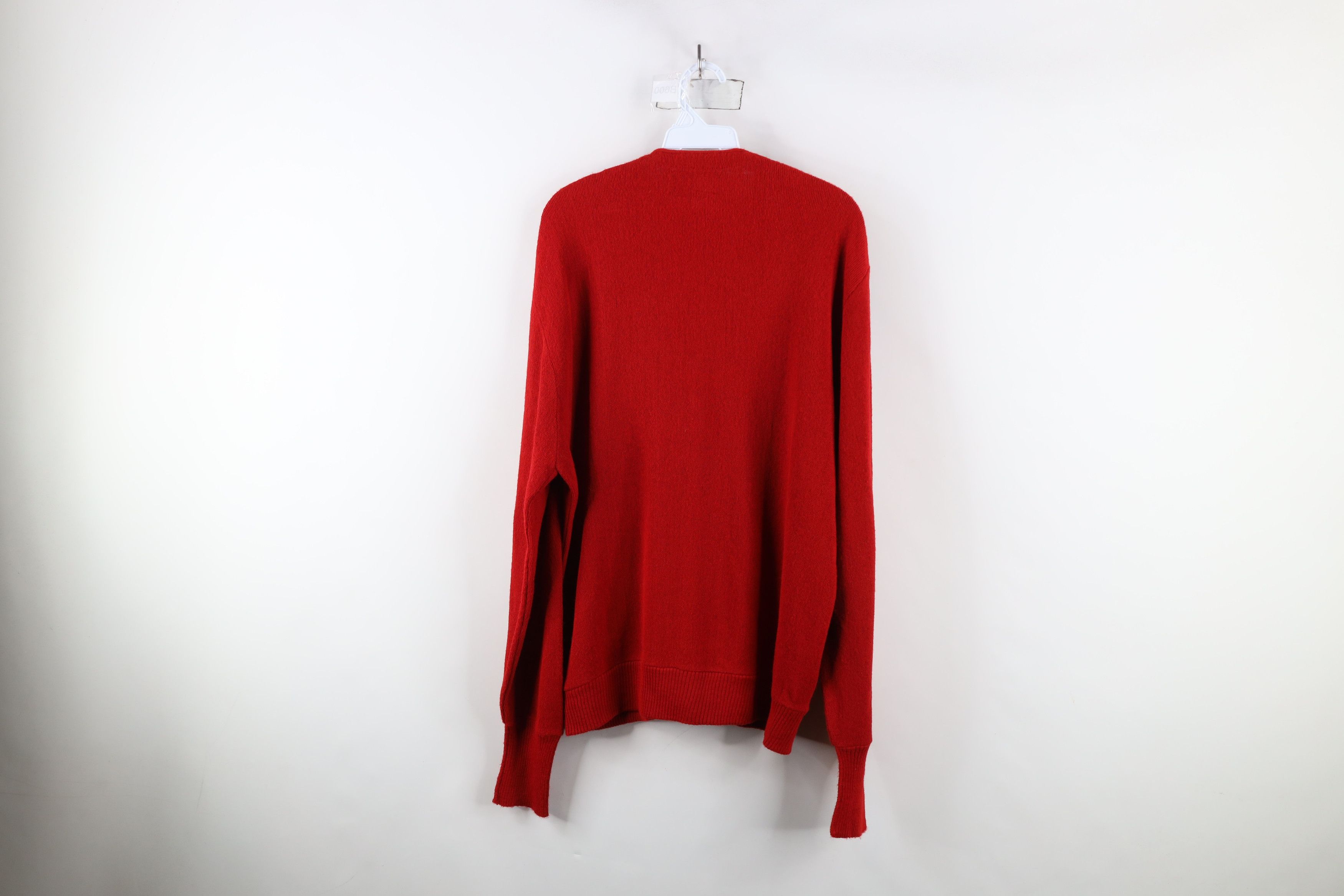 Vintage Vintage 70s Streetwear Faded Blank Knit Cardigan Sweater USA Size US L / EU 52-54 / 3 - 11 Thumbnail