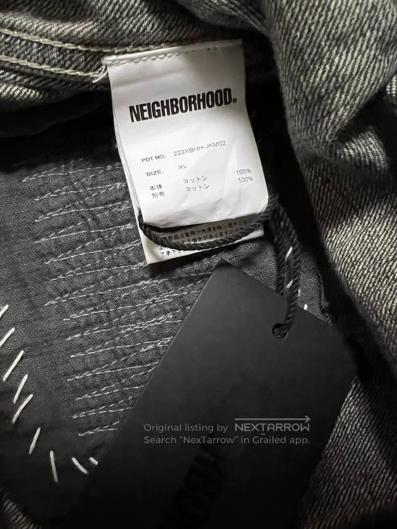 Neighborhood Neighborhood Patchwork distressed water-washed denim jacke Size US XL / EU 56 / 4 - 5 Thumbnail