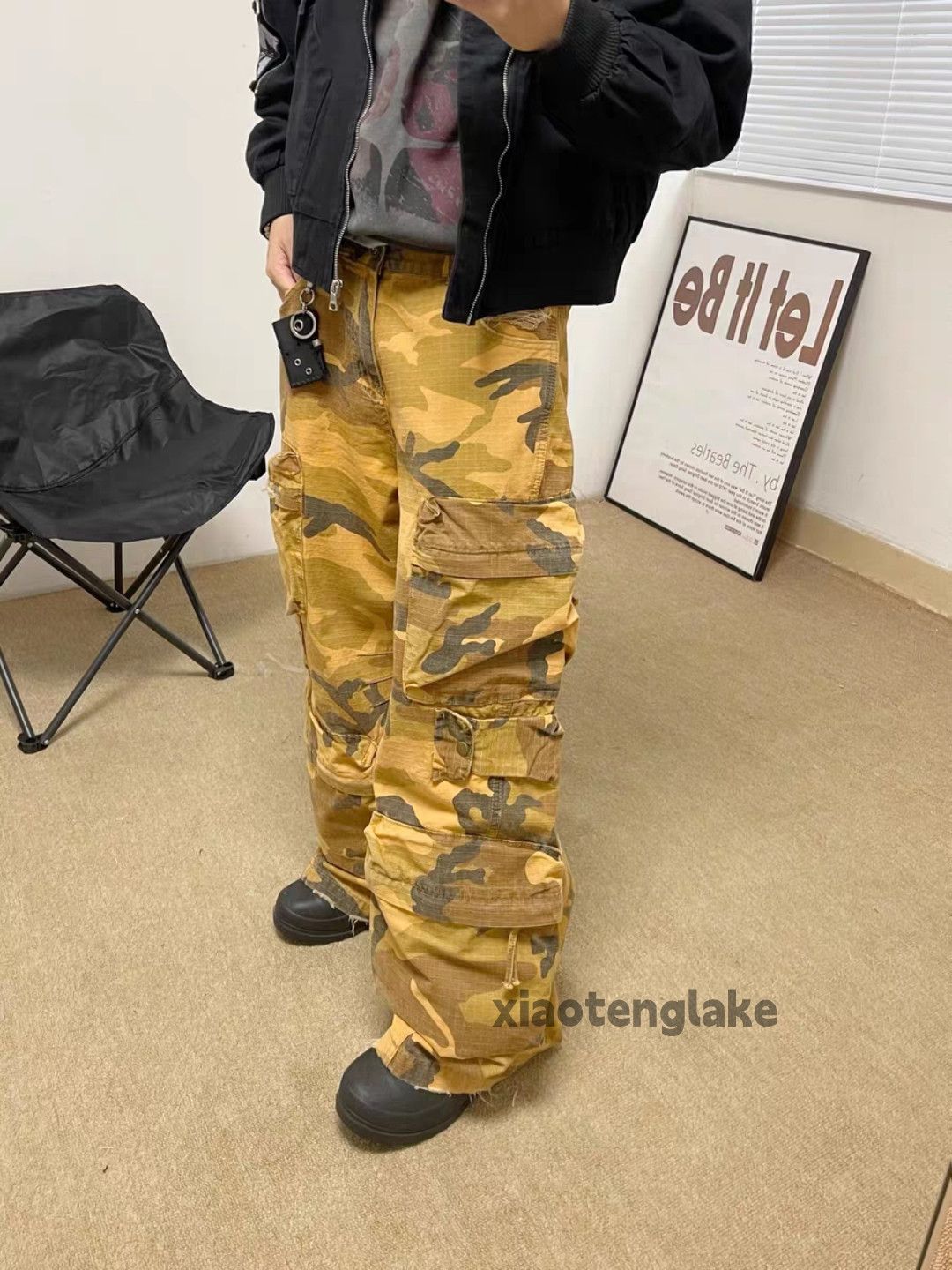 Vintage otl Balenciaga rickowens style baggy faded flared pants Size US 36 / EU 52 - 4 Thumbnail