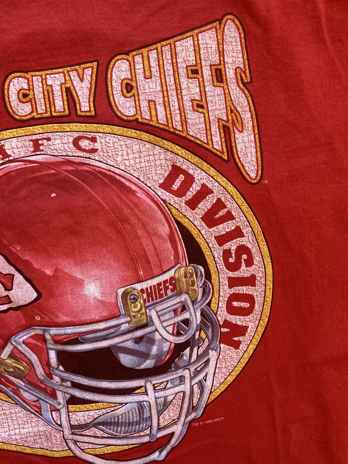 NFL × Vintage Vintage 90’s Kansas city chiefa tee tshirt L y2k blokecore Size US L / EU 52-54 / 3 - 5 Thumbnail