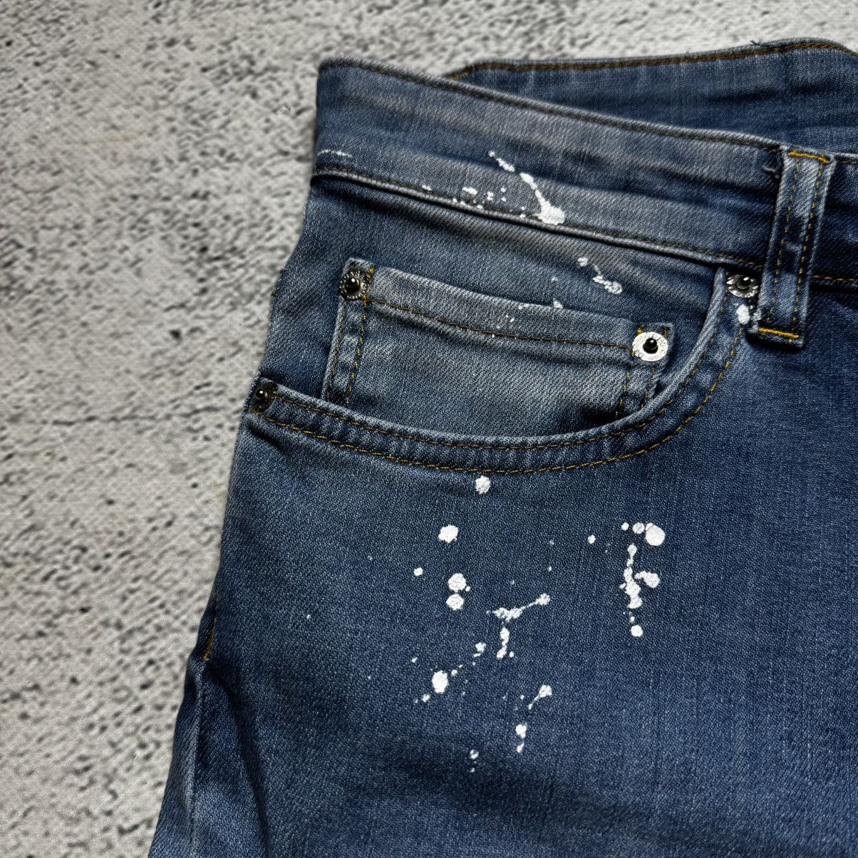 Dsquared2 y2k distressed jeans waist 45 disquared2 gallery dept style Size 32" / US 10 / IT 46 - 9 Thumbnail