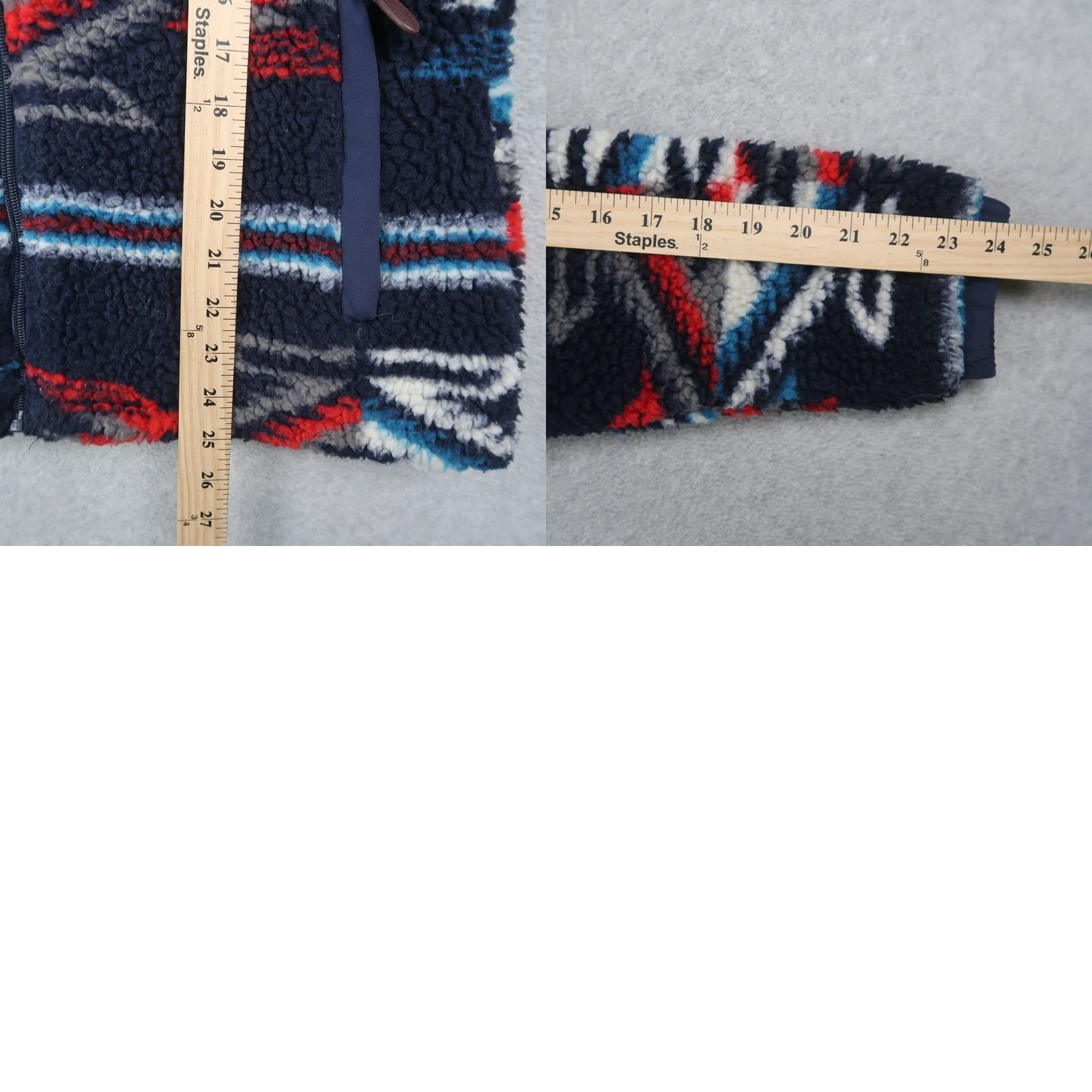 Ariat Ariat Jacket Aztec Blue Full Zip Long Sleeve Regular Size M Women’s Medium/Fleece Jacket/Aztec Pattern/Fleece/Blue/Garment Care: Machine Washable Size S / US 4 / IT 40 - 8 Thumbnail