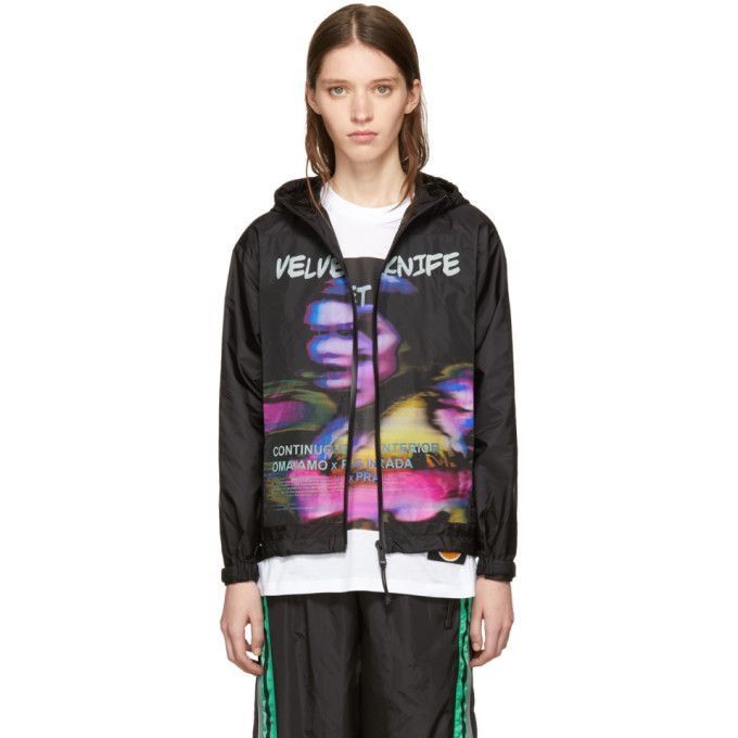 Prada Velvet Knife Windbreaker Jacket