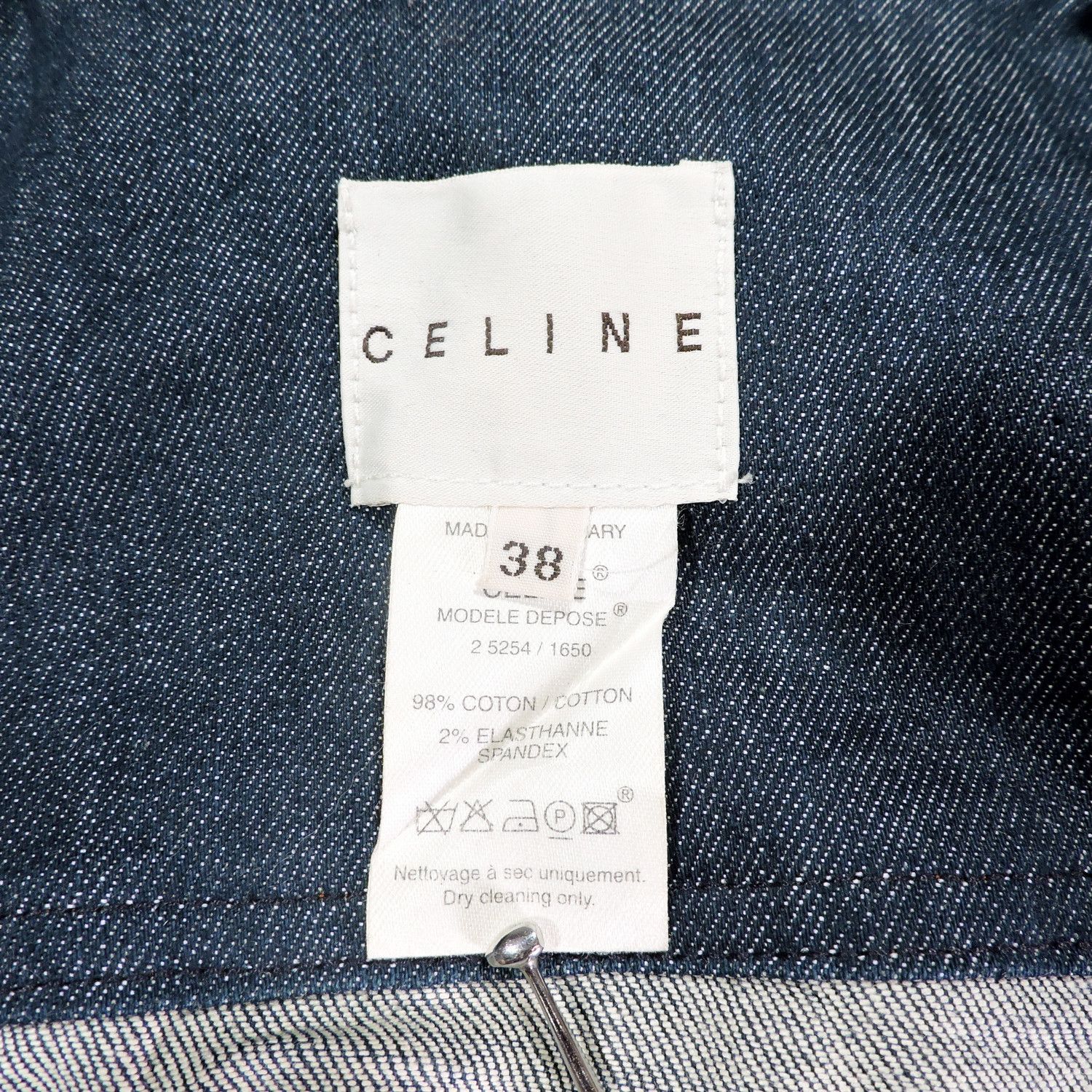 Celine CELINE TRIOMPHE DOUBLE ZIP DENIM JACKET Size M / US 6-8 / IT 42-44 - 4 Thumbnail