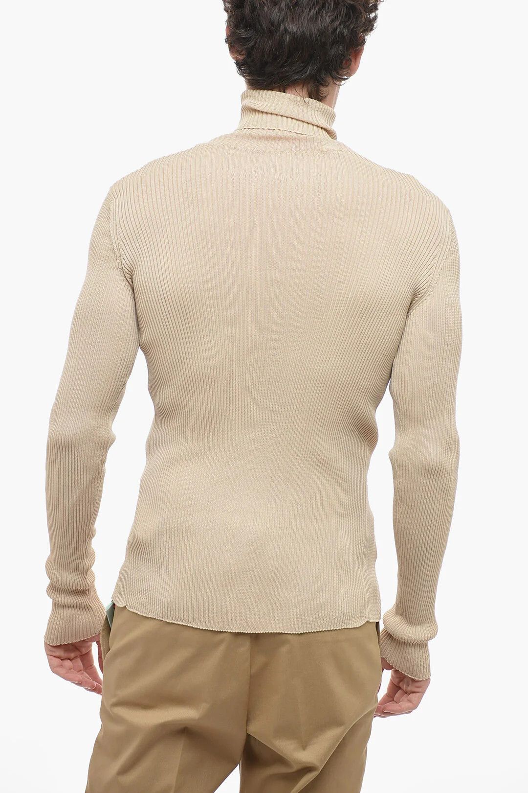 Off-White og1mm0526 Turtleneck Sweater in Beige Size US L / EU 52-54 / 3 - 2 Thumbnail