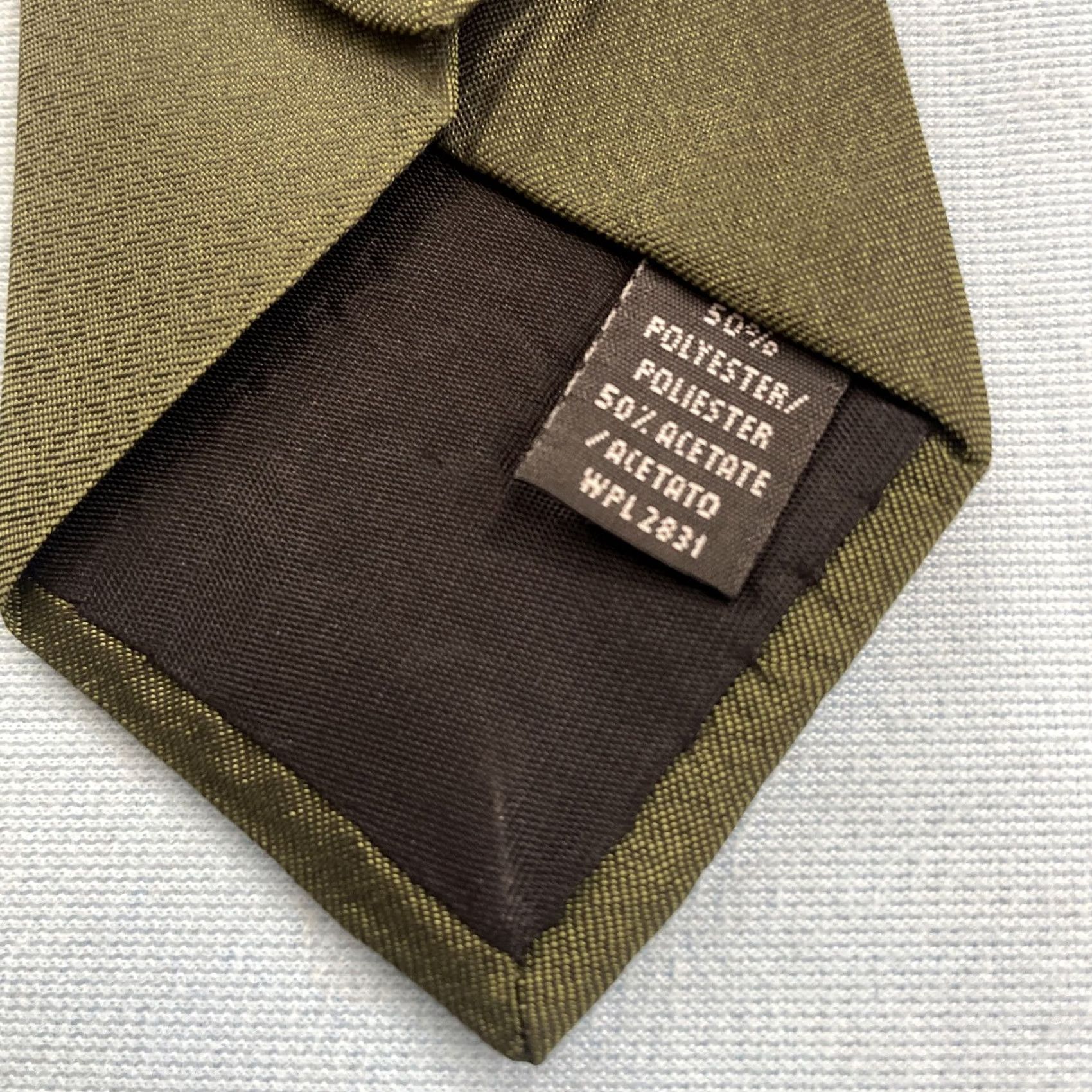 MCM vtg 60s Stringbeans Tie MCM Mod Art Deco Woven Geometric Green Blue Slim 3x59 Capsule Necktie Mens Vintage Designer Tie Size ONE SIZE - 7 Thumbnail