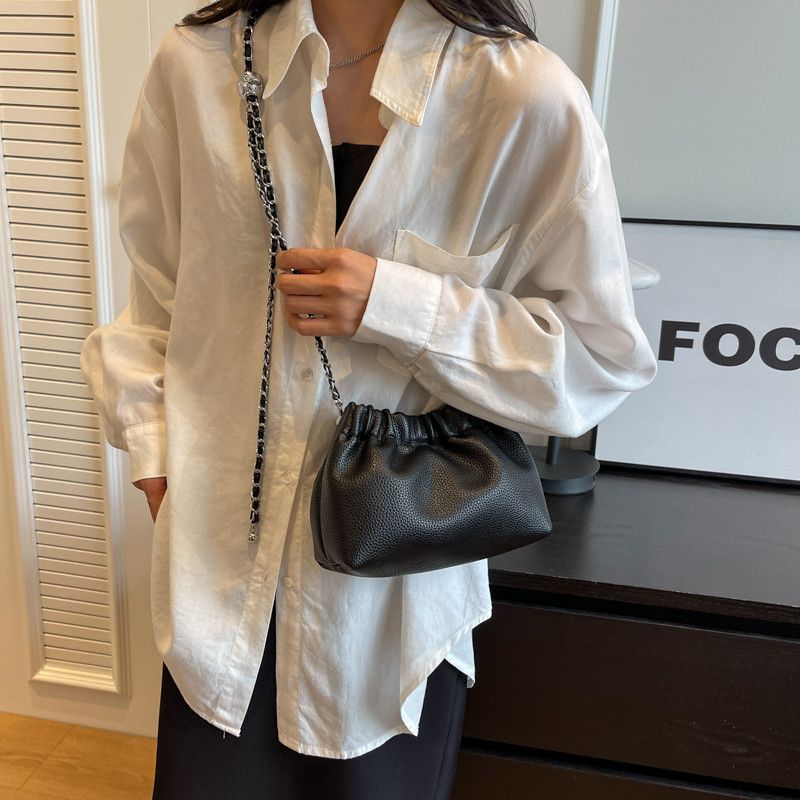 Vintage Luxury Small PU Leather Crossbody Bag Size ONE SIZE - 3 Thumbnail