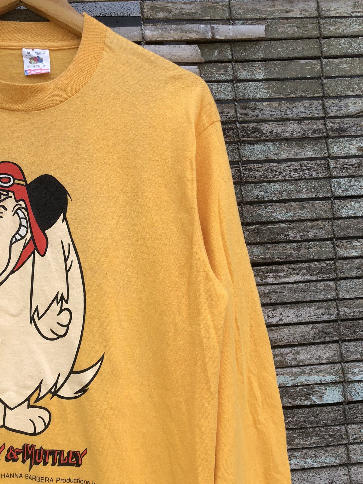 Vintage Vintage 70s Dastardly & Muttley Cartoon Longsleeve Shirt Size US M / EU 48-50 / 2 - 8 Thumbnail