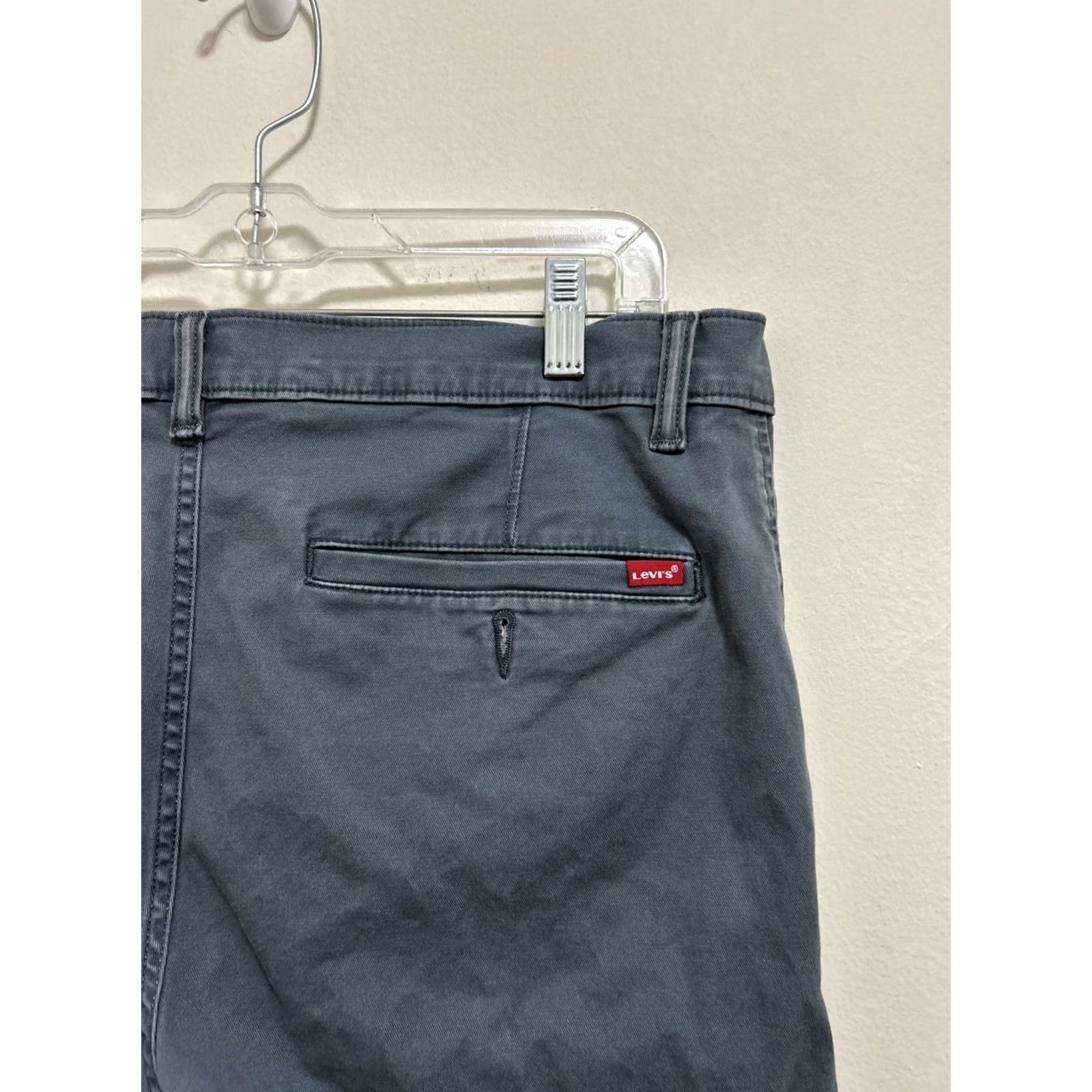 Levi's Levi's Pants Regular Chino Tapered 36x32 Blue Solid Pockets Zip Button Casual Mens Size US 36 / EU 52 - 7 Thumbnail