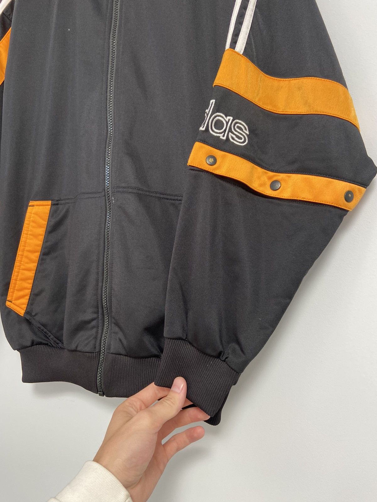 Vintage Adidas Track Top Black Vintage 90’s logo style Hype Size US S / EU 44-46 / 1 - 6 Thumbnail