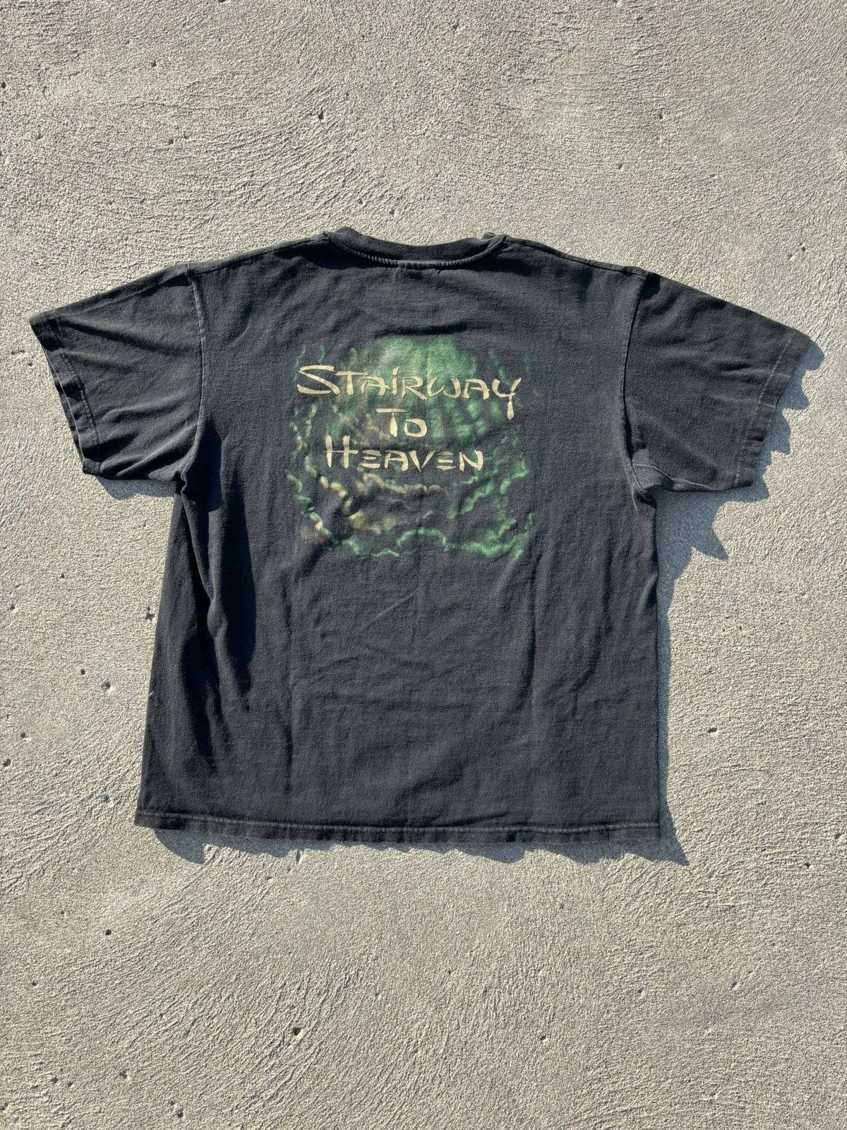 Band Tees Vintage 1997 Led Zeppelin Stairway To Heaven AOP T Shirt Size US L / EU 52-54 / 3 - 4 Thumbnail