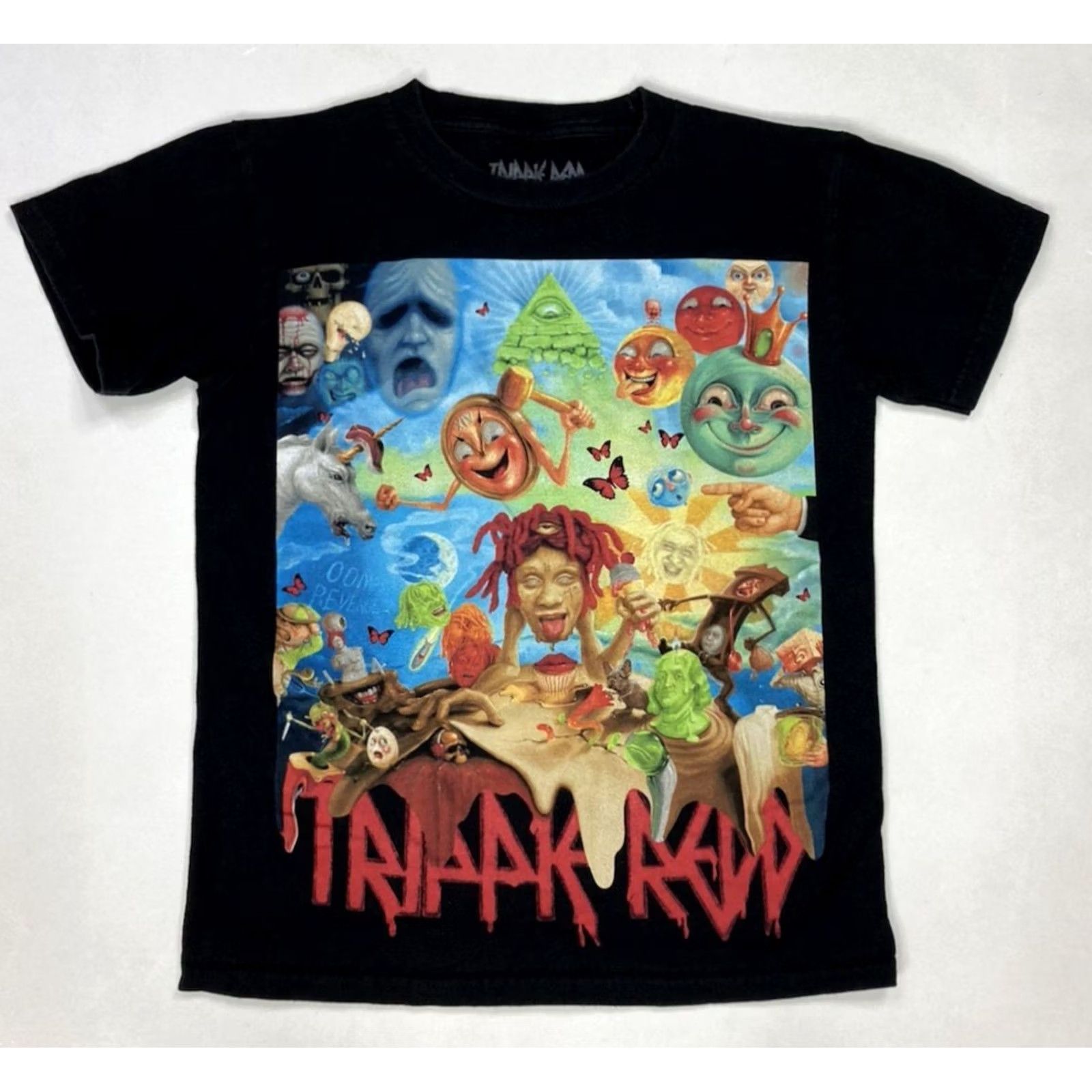 Vintage Trippie Redd Crop Graphic T-shirt Women XS Black Short Sleeve Music Size M / US 6-8 / IT 42-44 - 2 Thumbnail