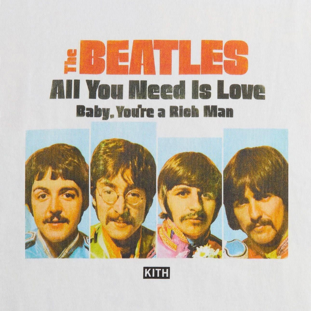 Kith Kith x The Beatles All You Need is Love Vintage Tee Size US XL / EU 56 / 4 - 4 Thumbnail