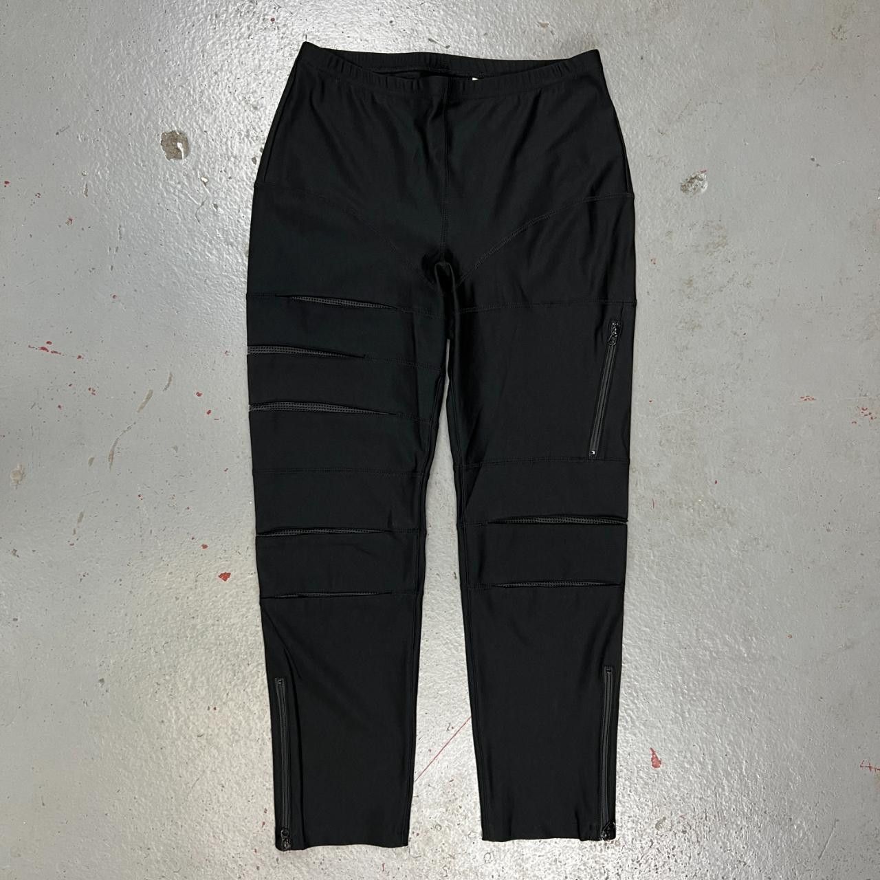 image of Junya Watanabe Mesh Biker Leggings in Black, Women's (Size 26)