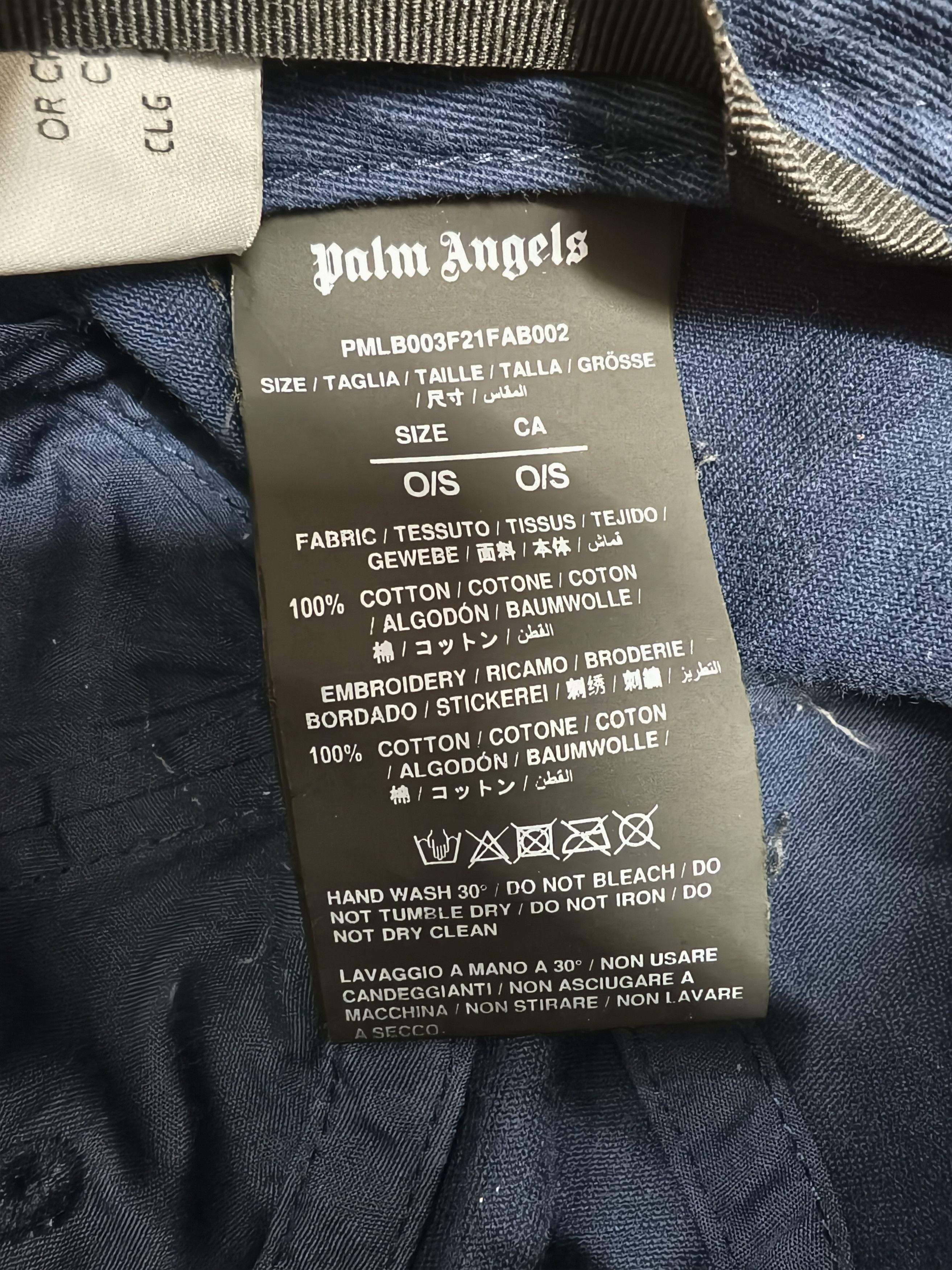 Palm Angels Palm Angels Classic Logo Embroidered Baseball Cap Size ONE SIZE - 6 Thumbnail