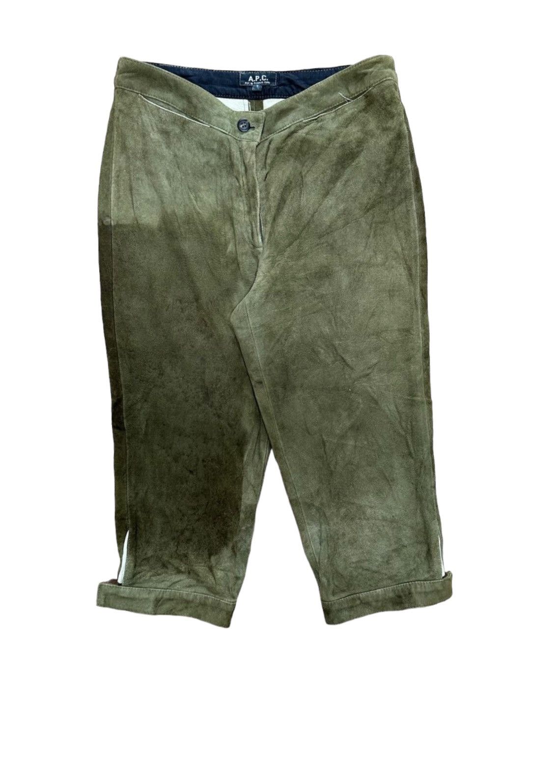 A.P.C. × Leather × Vintage Vtg Apc Suede Short Pants Size US 28 / EU 44 - 2 Thumbnail