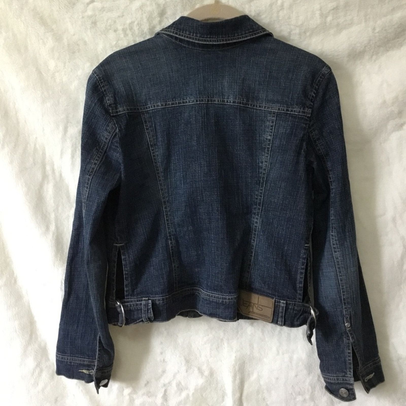 Bcbgmaxazria BCBGMaxAzria Jeans Cropped Jean Jacket Size XS / US 0-2 / IT 36-38 - 10 Thumbnail