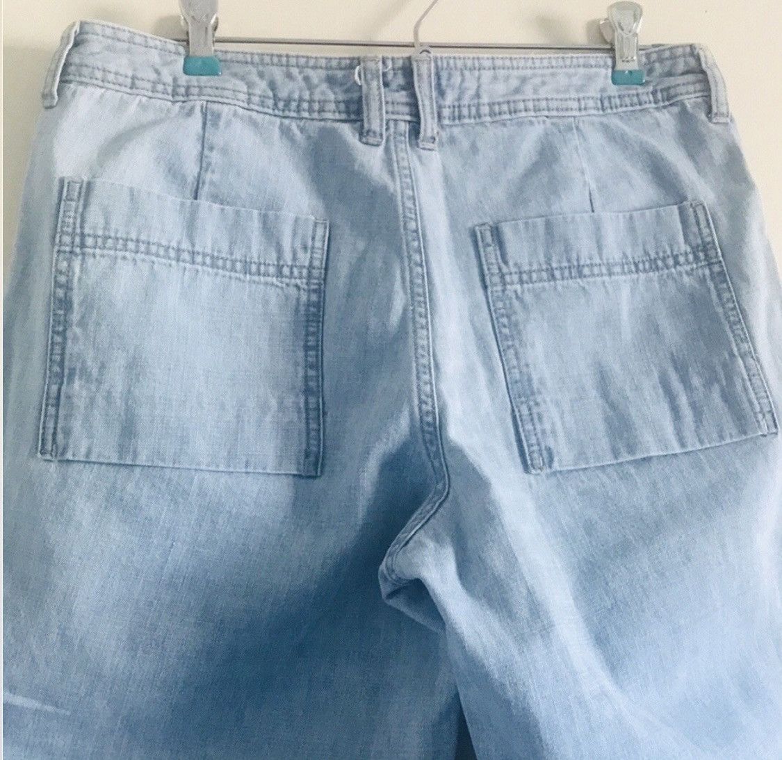 Lee LEE RIVETED WIDE LEG JEAN ANKLE PANTS CAPRIS SZ 6 Size 32" / US 10 / IT 46 - 7 Thumbnail