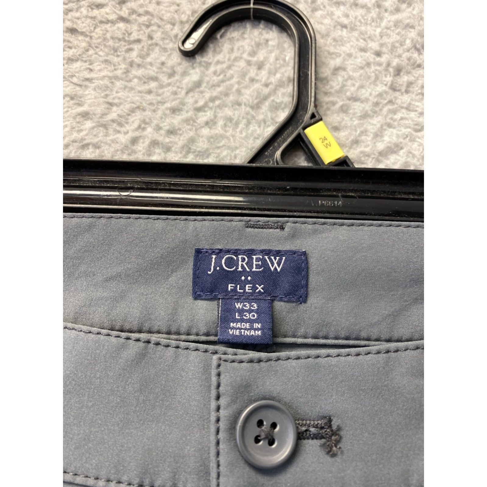 J.Crew J.Crew Slim Tech Pants Mens 33x30 Gray Stretch Preppy Travel Golf /138-4 Size US 33 - 3 Thumbnail