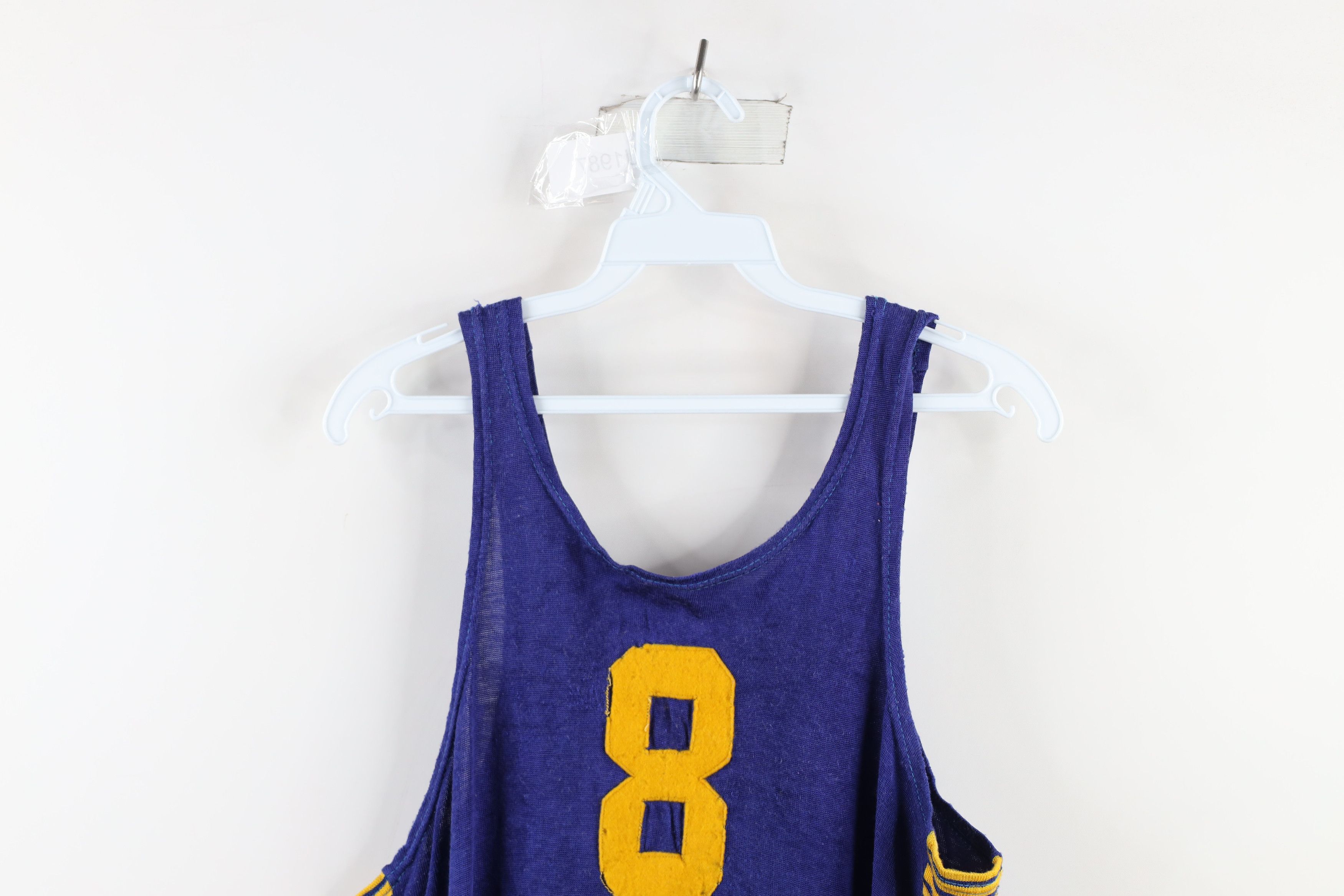 Vintage Vintage 40s 50s Striped Midwest Comets Basketball Jersey USA Size US M / EU 48-50 / 2 - 11 Thumbnail
