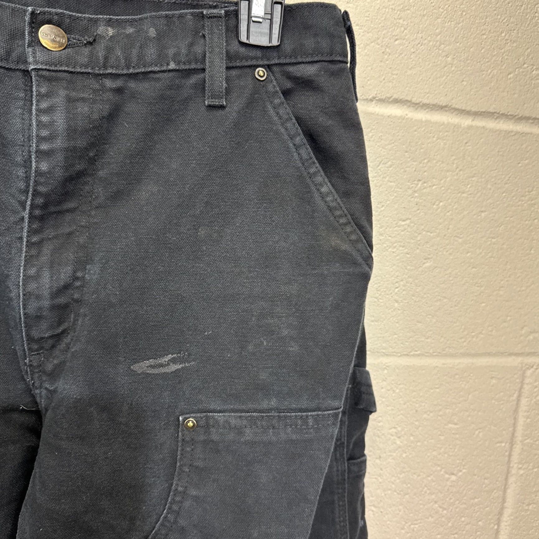 Carhartt VINTAGE Carhartt Pants Carpenter 5-Pocket Black 33x34 Mens Size US 33 - 3 Thumbnail