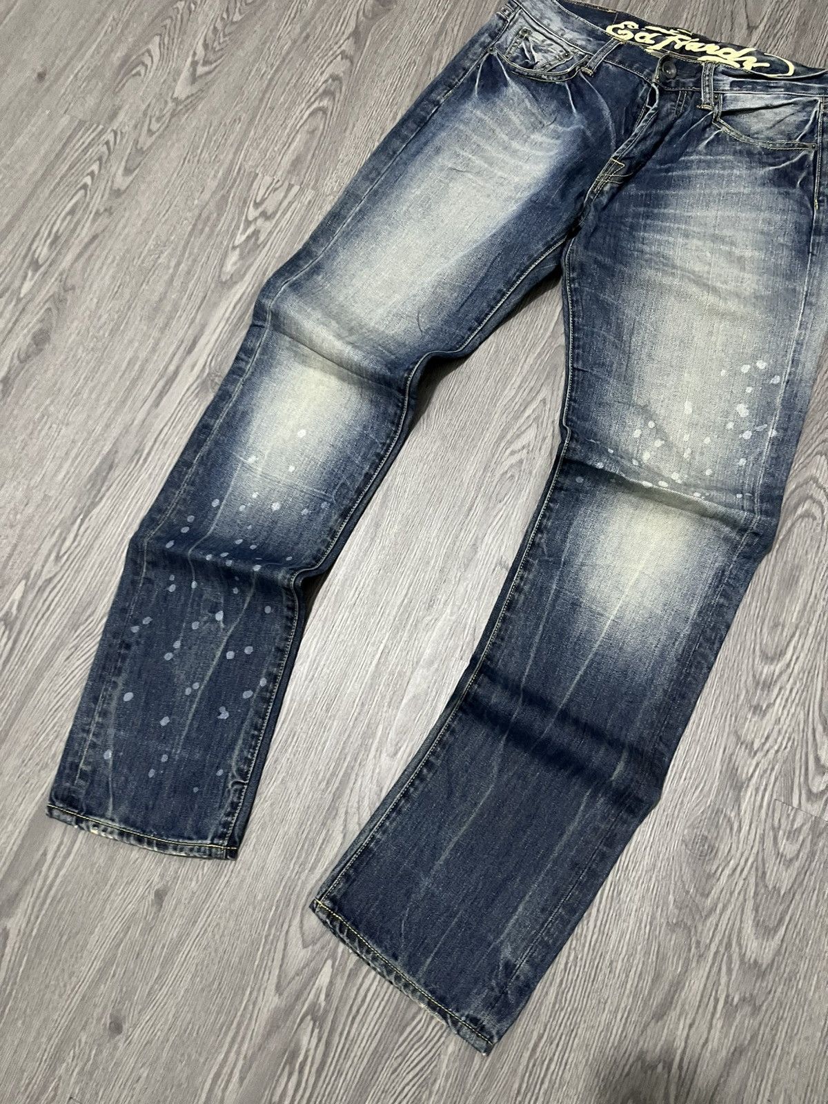 Ed Hardy 💀Y2k Ed Hardy by Christian Audigier Jeans💀 Size US 30 / EU 46 - 7 Thumbnail