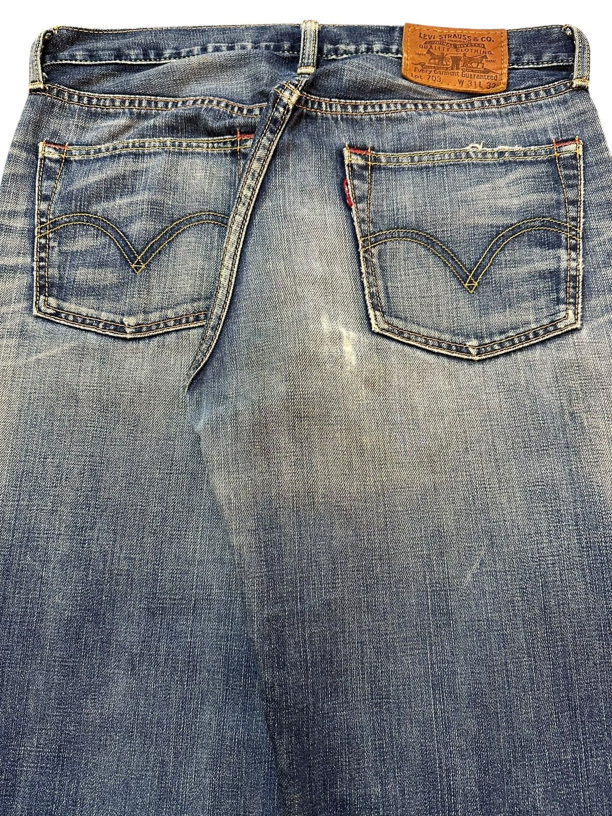 Levi's Vintage 90s Levis 703 Faded Wash Distress Baggy Jeans Size US 32 / EU 48 - 6 Thumbnail