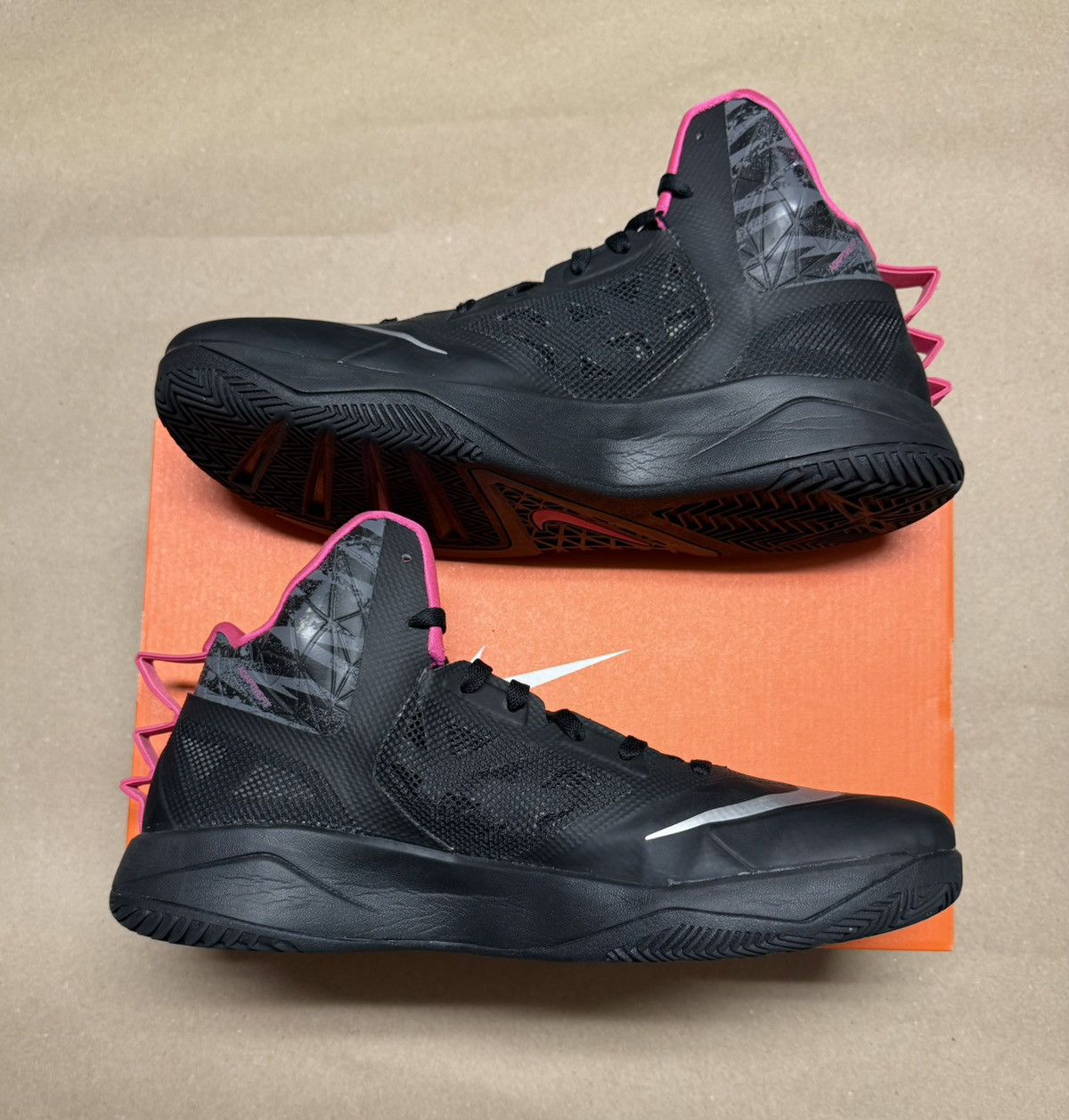 Nike Nike Air Hyperfuse Black Pink Men’s size 14 shoes Rare! Size US 14 / EU 47 - 2 Thumbnail