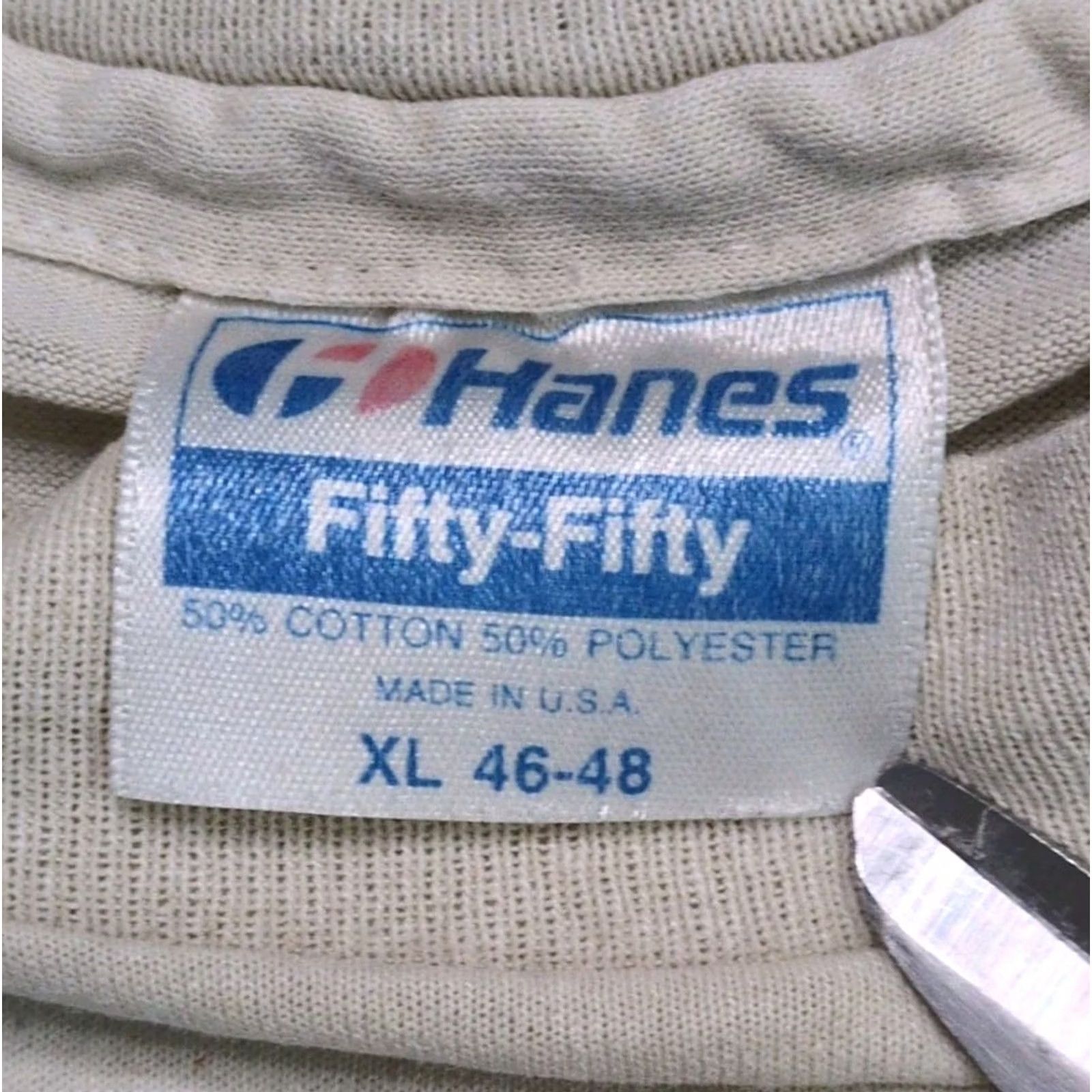 Hanes VINTAGE Iraqnophobia Shirt 1991 USA Bomb Iraq Saddam Hussein Desert Storm War XL Size US XL / EU 56 / 4 - 8 Thumbnail