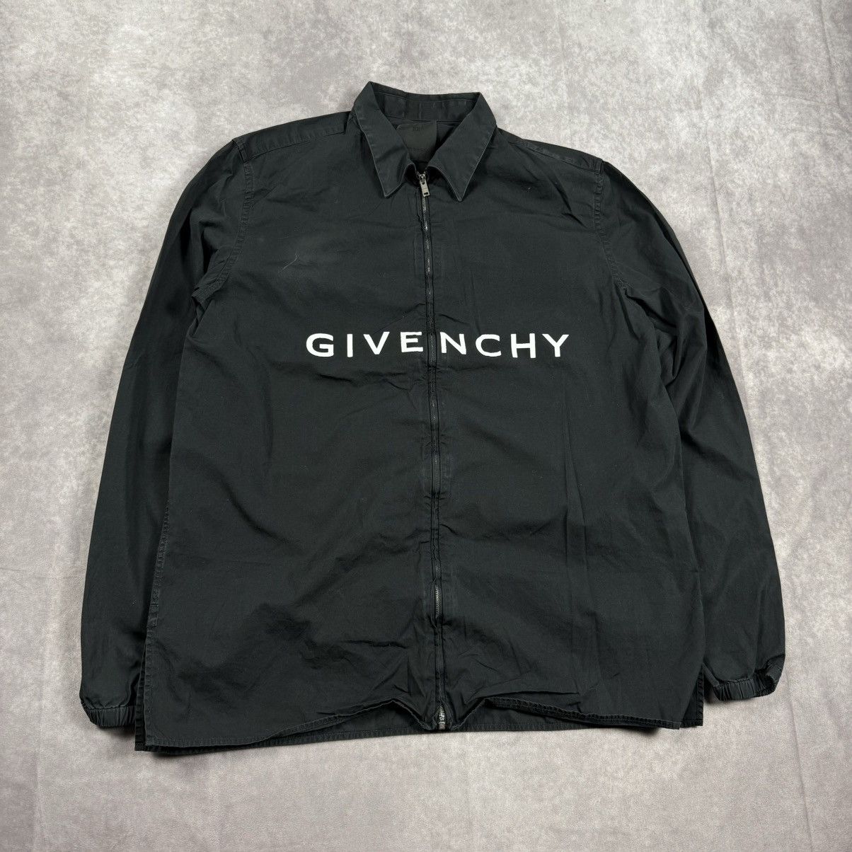 Givenchy Givenchy Black Zip Shirt Size US M / EU 48-50 / 2 - 1 Thumbnail