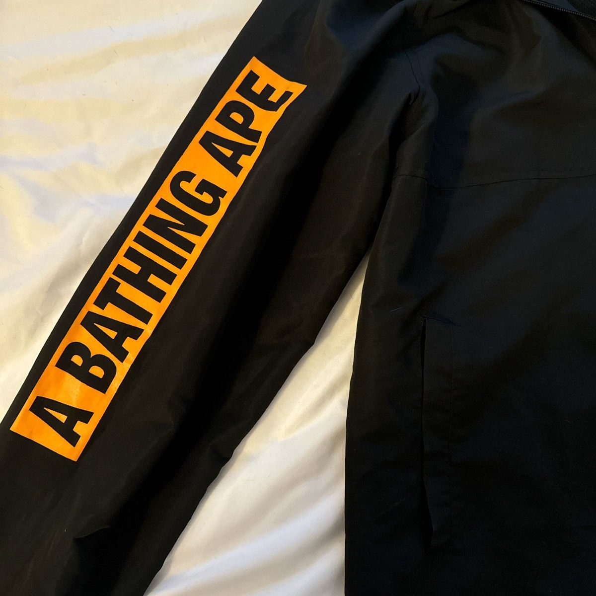 Bape Bape light jacket - black with orange logo - L Size US L / EU 52-54 / 3 - 3 Thumbnail