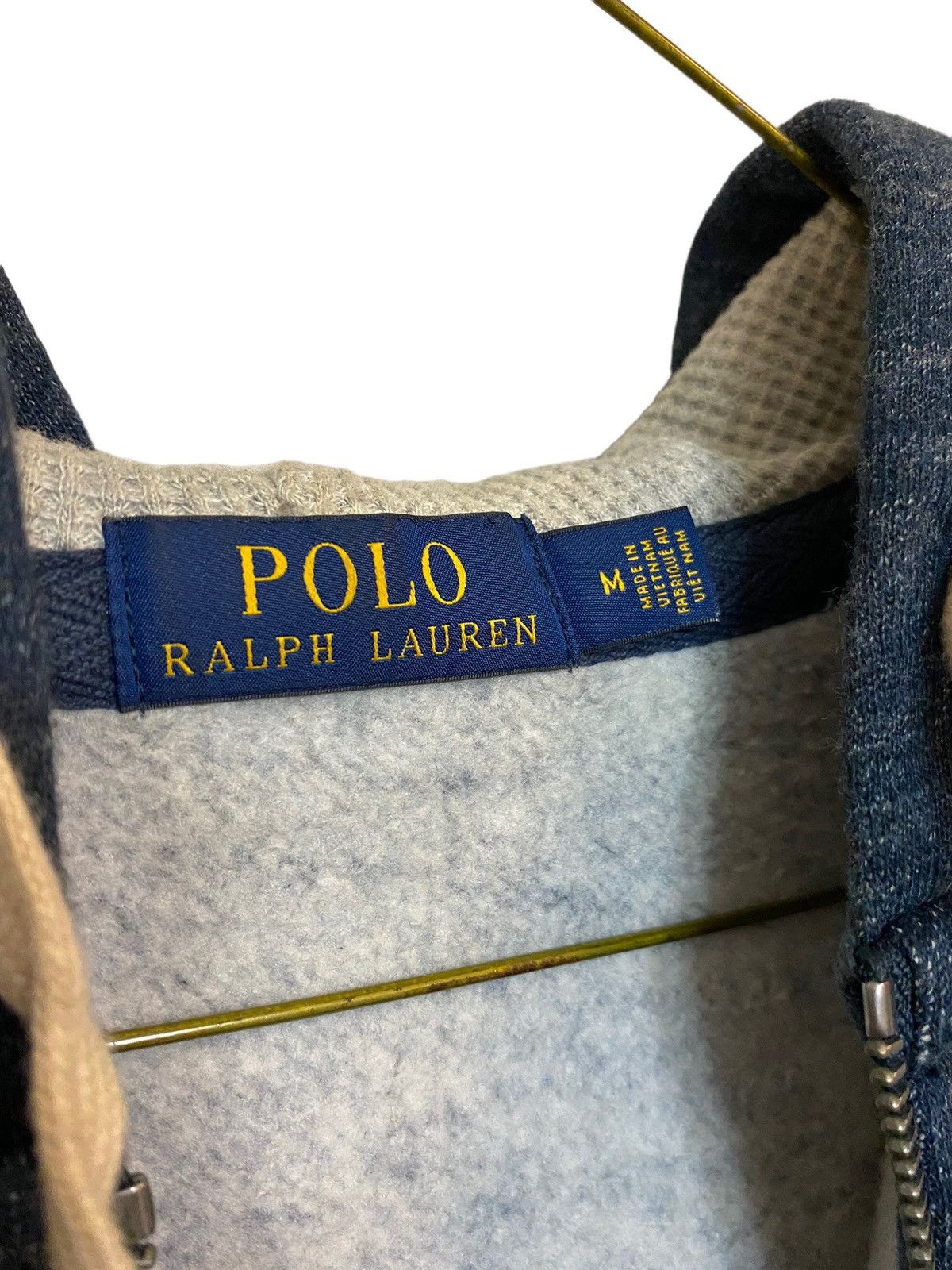 Polo Ralph Lauren Polo Ralph Lauren Denim Blue Zip Up Fleece Hoodie Size US M / EU 48-50 / 2 - 7 Thumbnail
