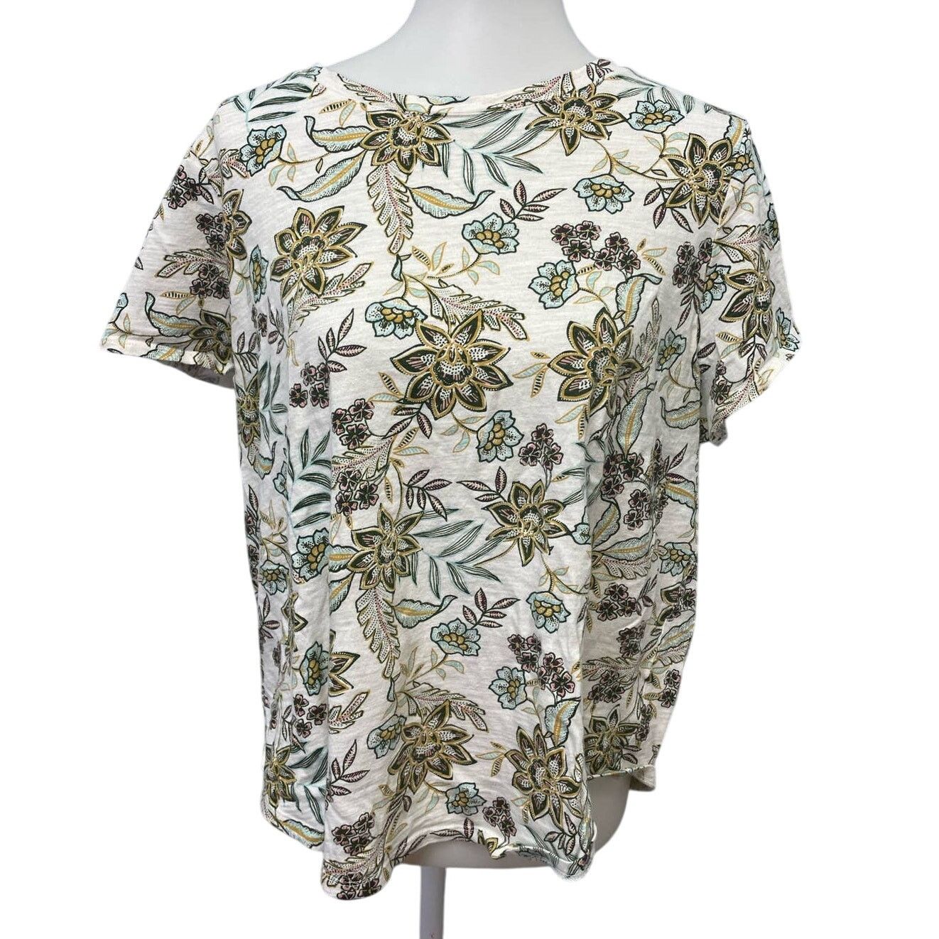 Old Navy Old Navy Womens Medium Crew Neck Cotton Blend Tee Shirt Size M / US 6-8 / IT 42-44 - 1 Thumbnail