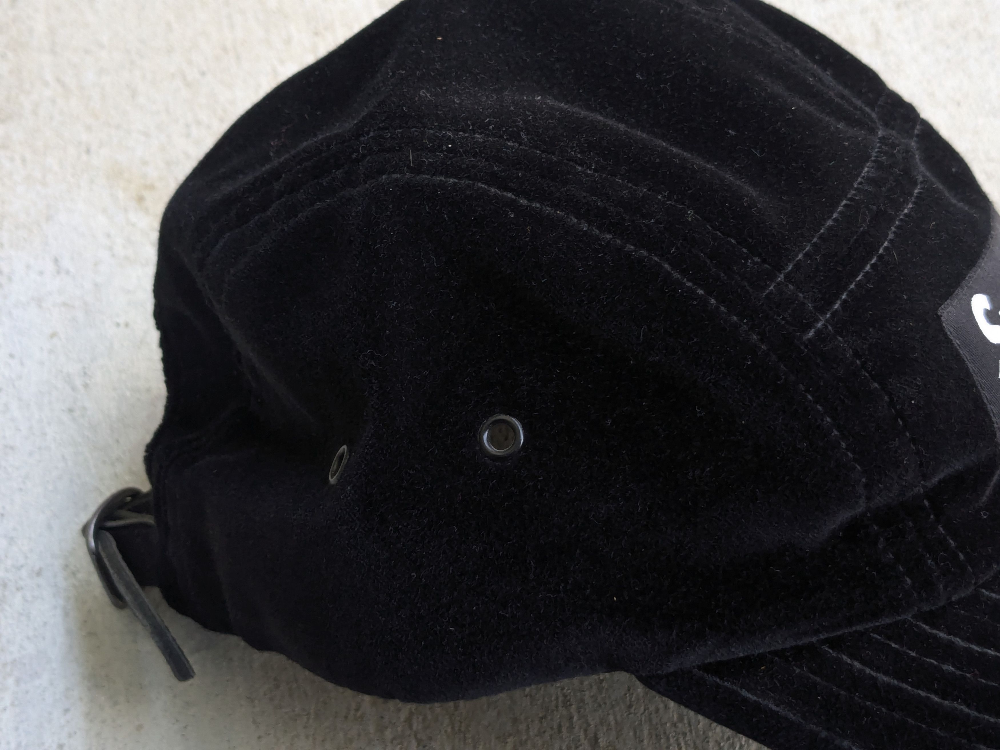Supreme Supreme Velvet Camp Cap Black Hat 5 Panel Velour BOGO SS18 Size ONE SIZE - 3 Thumbnail