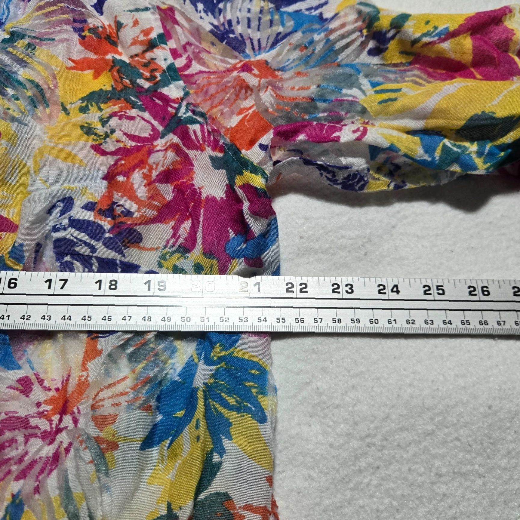 Vintage LARK LANE Shirt Button-Up Floral Sheer 3/4 Sleeve Adult Women 16W Yellow Floral 90s/Flower Theme Mens Womens Girls? Size XXL / US 16-18 / IT 52-54 - 6 Thumbnail