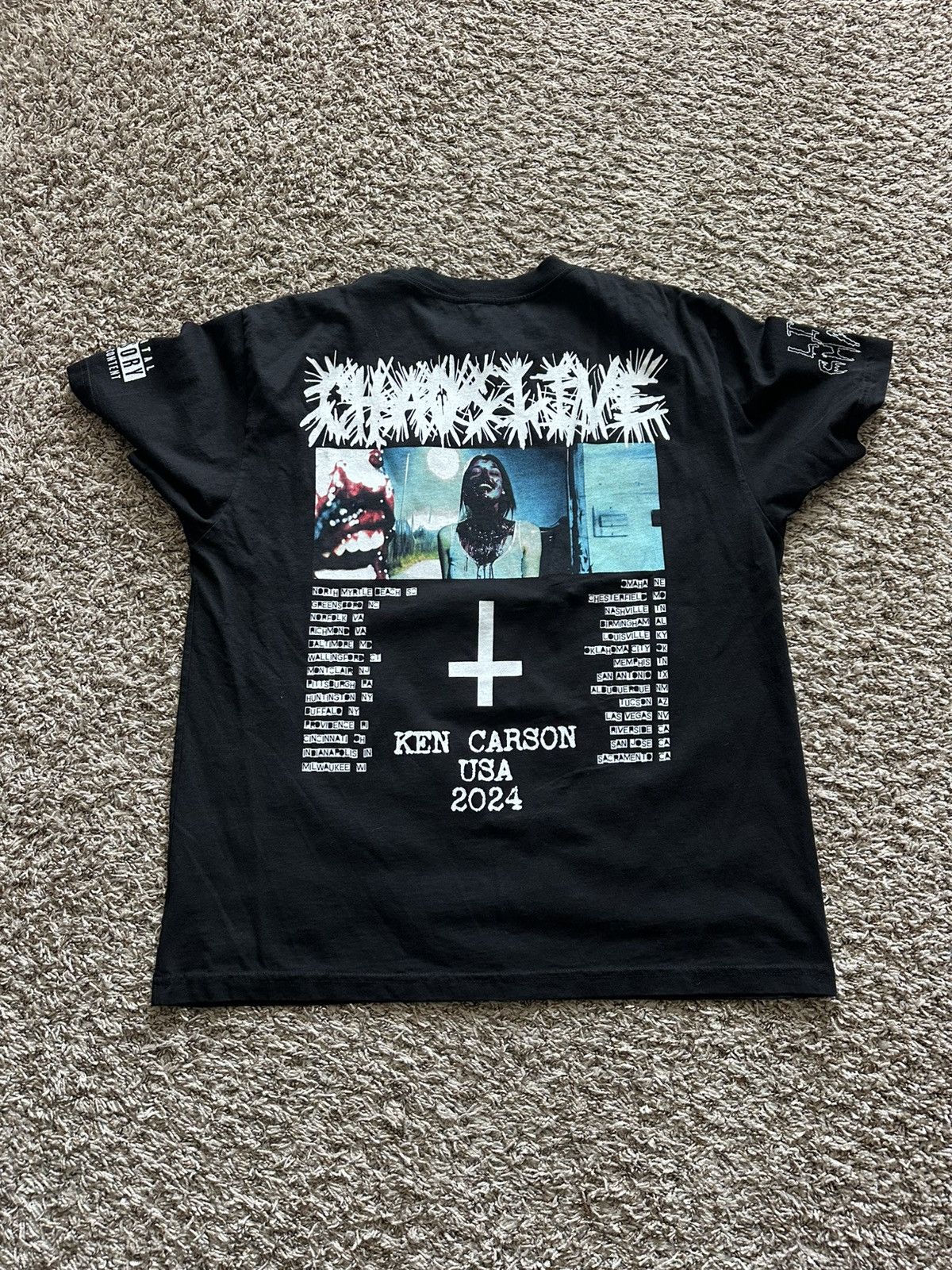 Ken Carson Ken Carson A Great Chaos Tour Audio Ecstasy Tee Size US XXL / EU 58 / 5 - 2 Thumbnail