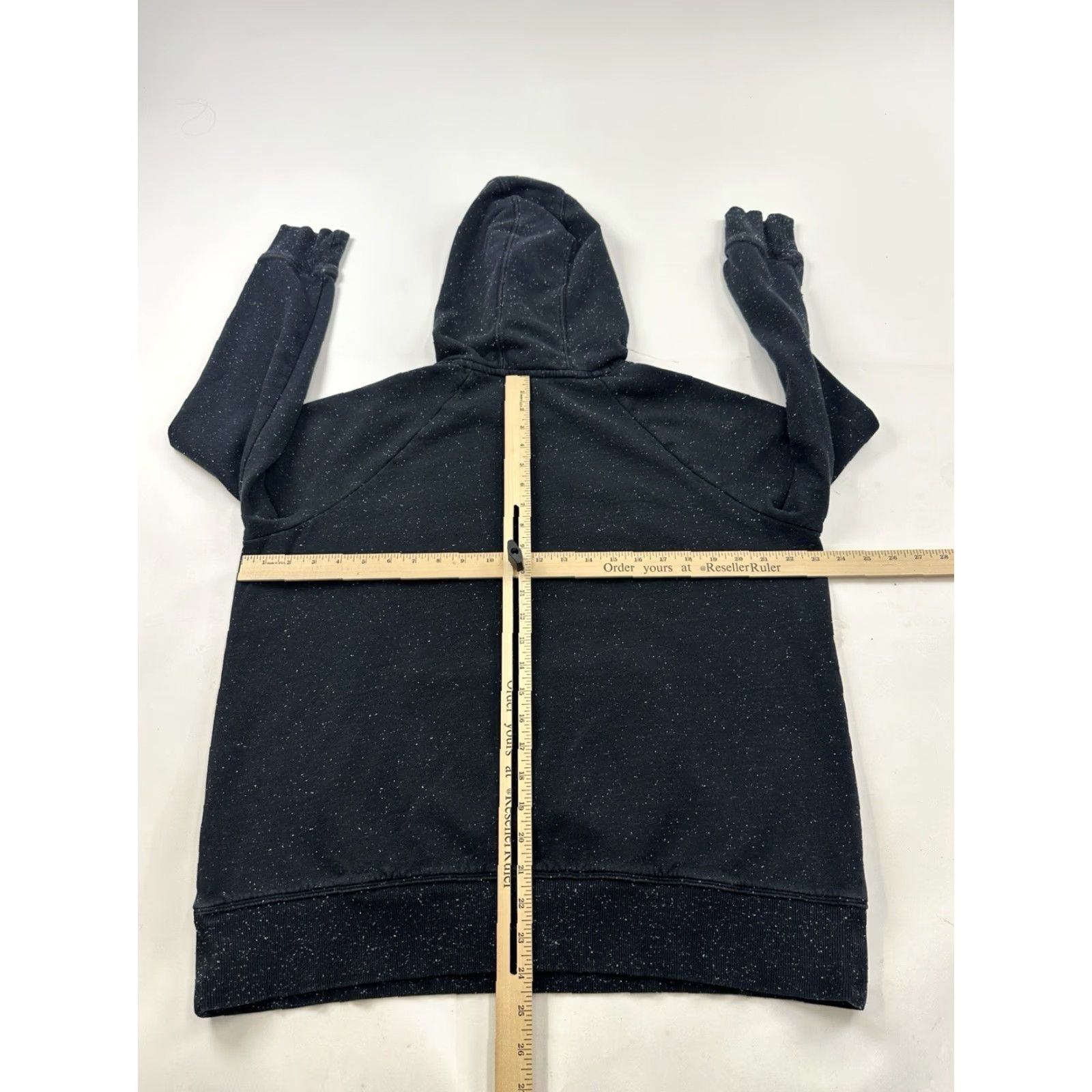 Under Armour Under Armour Hoodie Sweatshirt Womens L Black Speckled Pullover Regular Fit Logo All Seasons Sports Outdoor Fall Spring Summer Size L / US 10 / IT 46 - 6 Thumbnail
