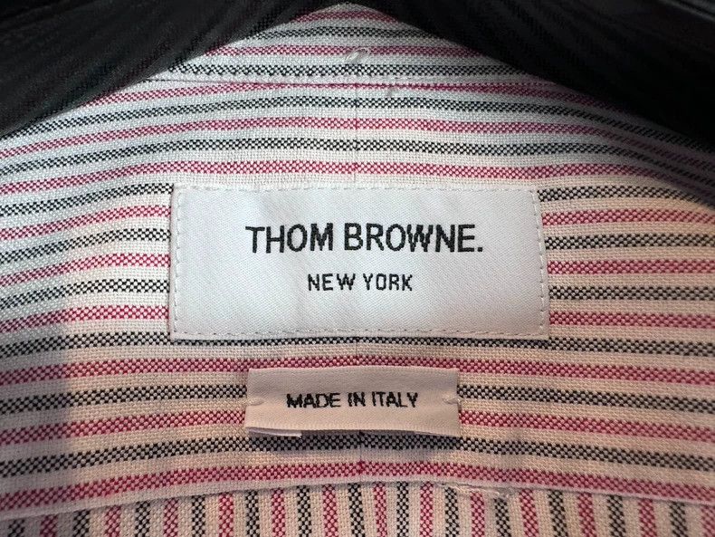 Thom Browne Thom Browne Pink light striped double-sleeved shirt 2503-N Size XS / US 0-2 / IT 36-38 - 3 Thumbnail