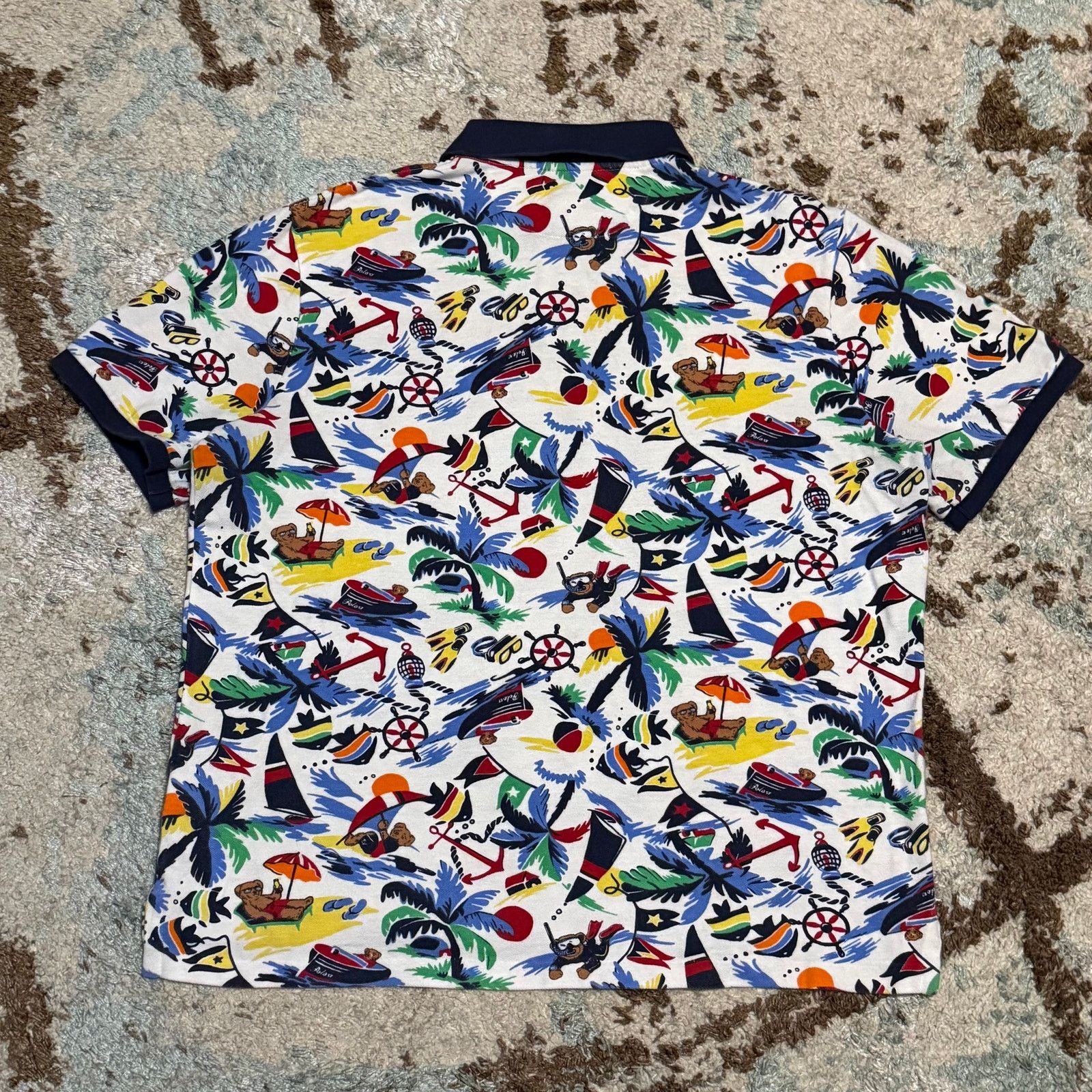 Polo Ralph Lauren Polo Ralph Lauren Shirt Polo Bear Surf Nautical AOP Large Size US L / EU 52-54 / 3 - 2 Thumbnail