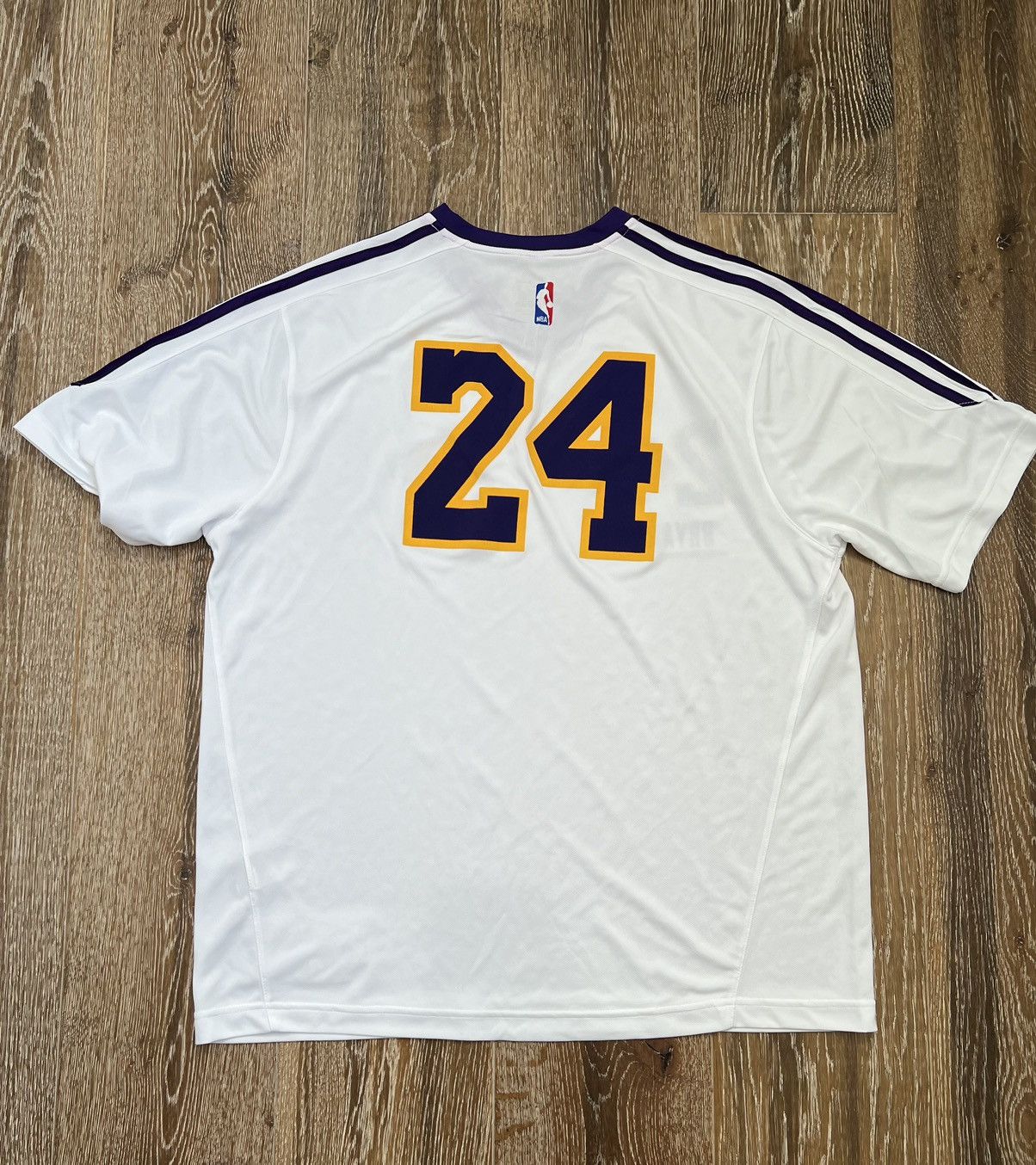 Adidas Adidas Los Angeles Lakers Kobe Bryant 24 Warmup Jersey Size US XL / EU 56 / 4 - 2 Thumbnail
