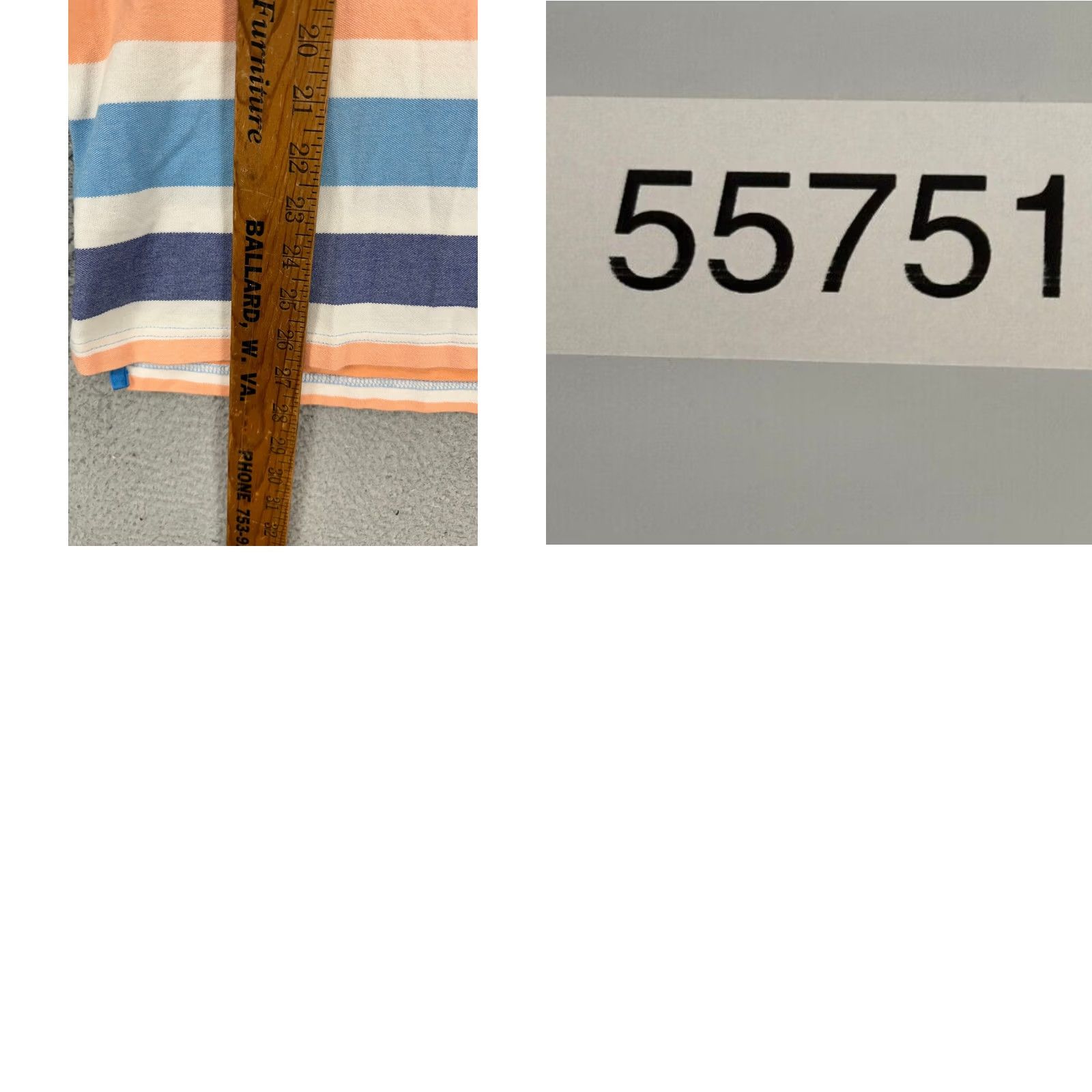 Izod Izod The Advantage Polo Shirt Mens XL Orange Blue Stripe Short Sleeve Golf Rugby Casual Outdoor Walking Comfort Size US XL / EU 56 / 4 - 8 Thumbnail