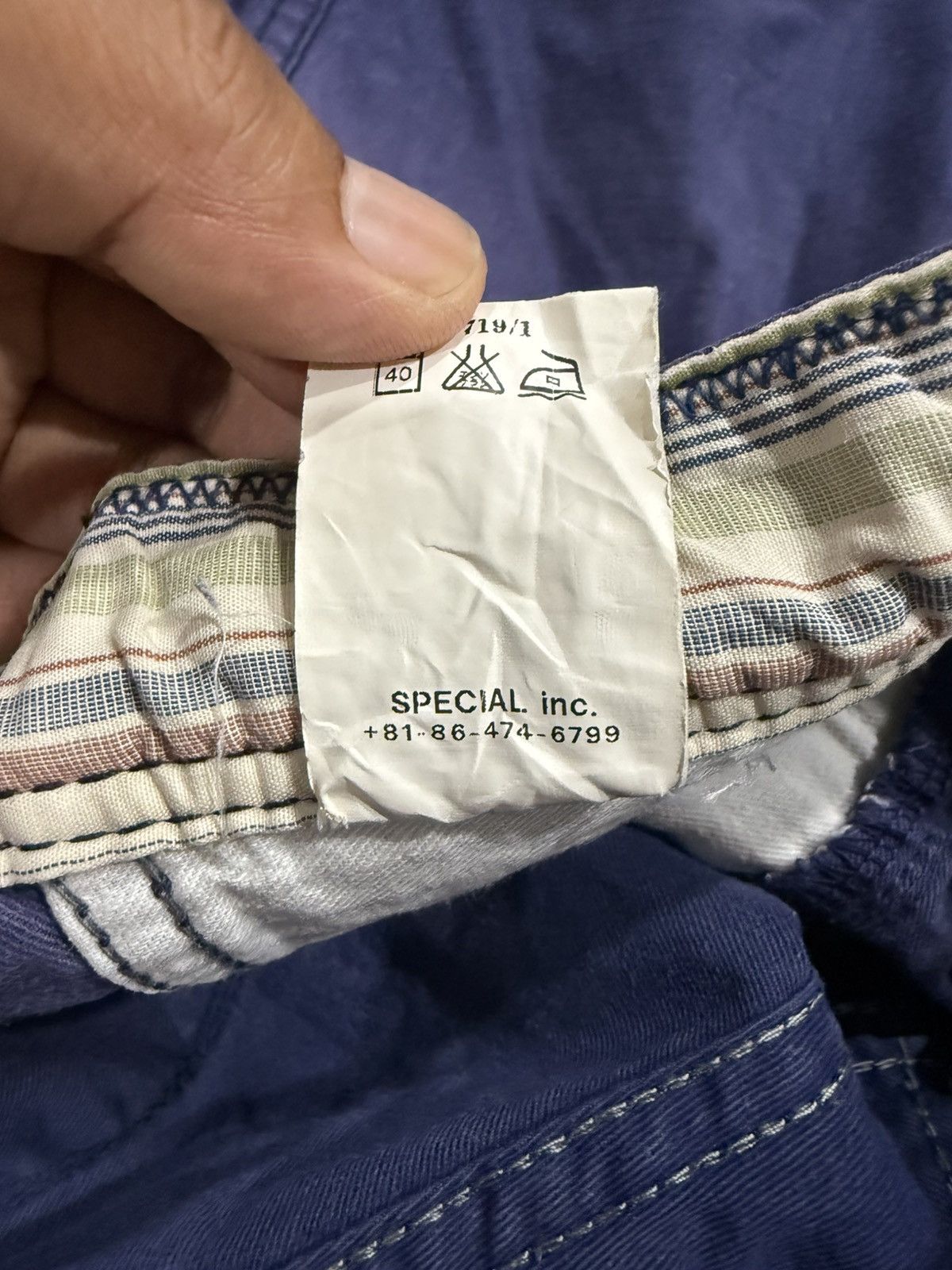 Japanese Brand JAPAN BRAND Antgauge Fourmimesure Navy Casual Pants Size US 27 - 10 Thumbnail