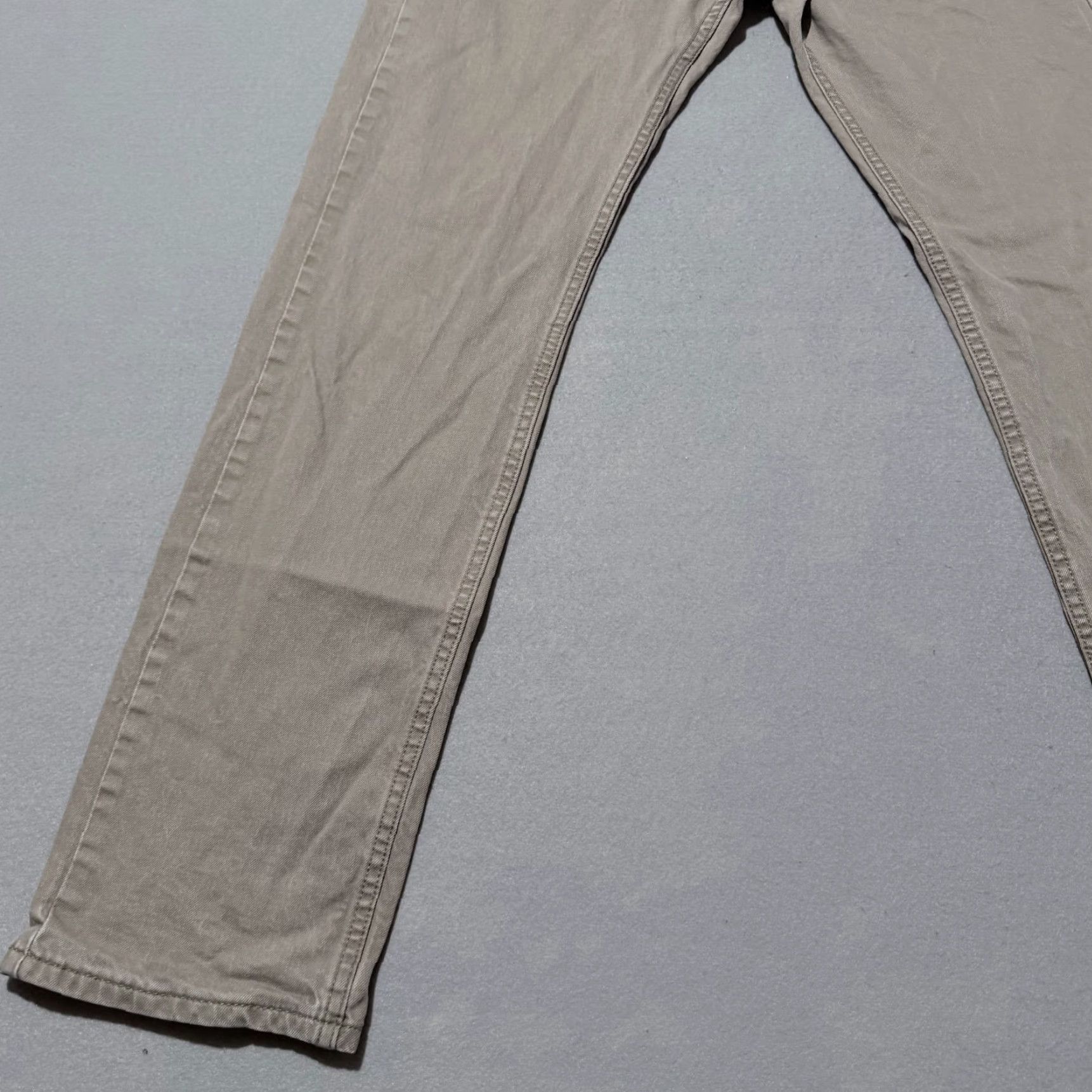 Levi's Levi's 505 Jeans Men's Beige Denim Mid Rise Classic Pockets - 31X32 Size US 31 - 5 Thumbnail