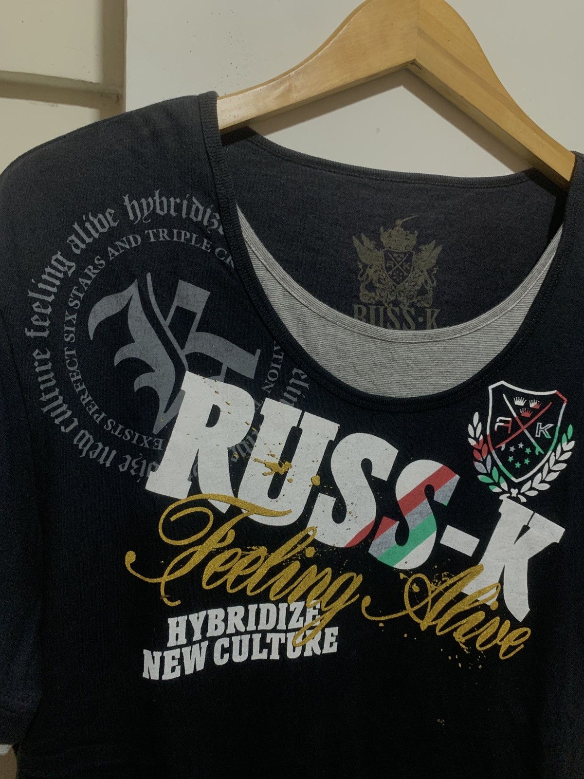 Hysteric Glamour × Supreme Japanese Double Layer Poem Rusk-k LongSleeve Tee Shirt Size US XL / EU 56 / 4 - 8 Thumbnail